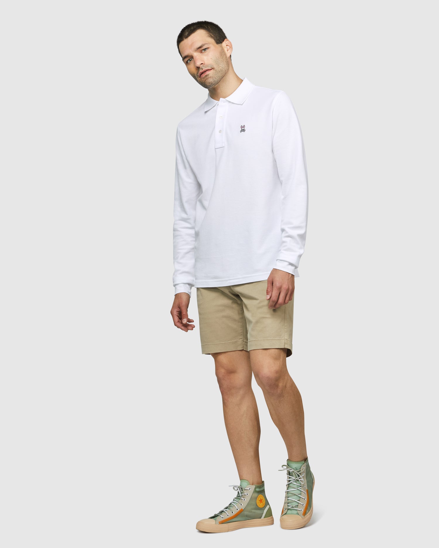 MENS LONG SLEEVE CLASSIC POLO - B6M658ARPC