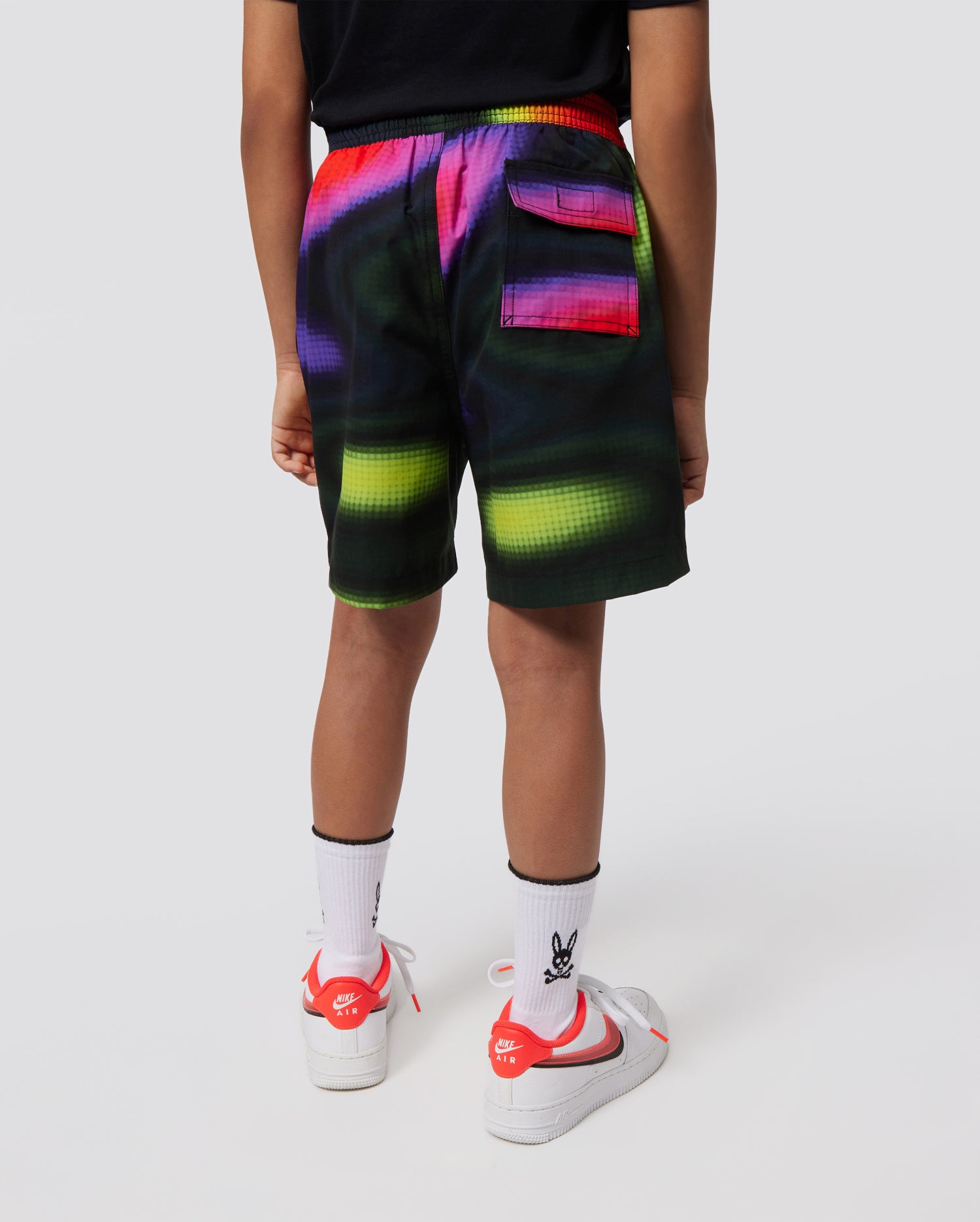 KIDS SUGAR LAND LONG ALL OVER PRINT SWIM TRUNK - B0W909Y1PO