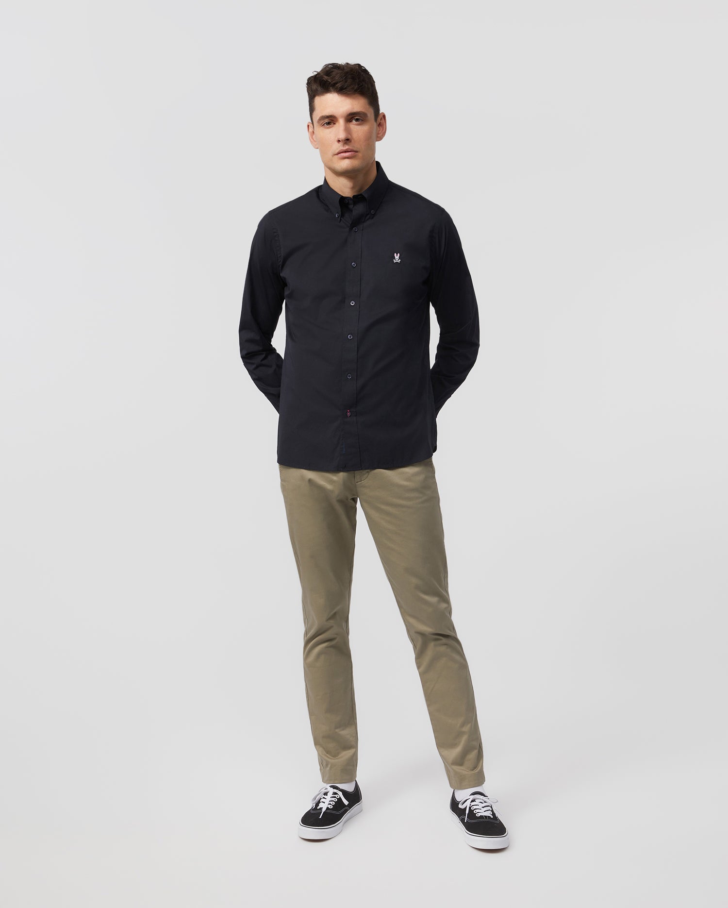 MENS CLASSIC POPLIN LONG SLEEVE SHIRT - B6C911S1PC