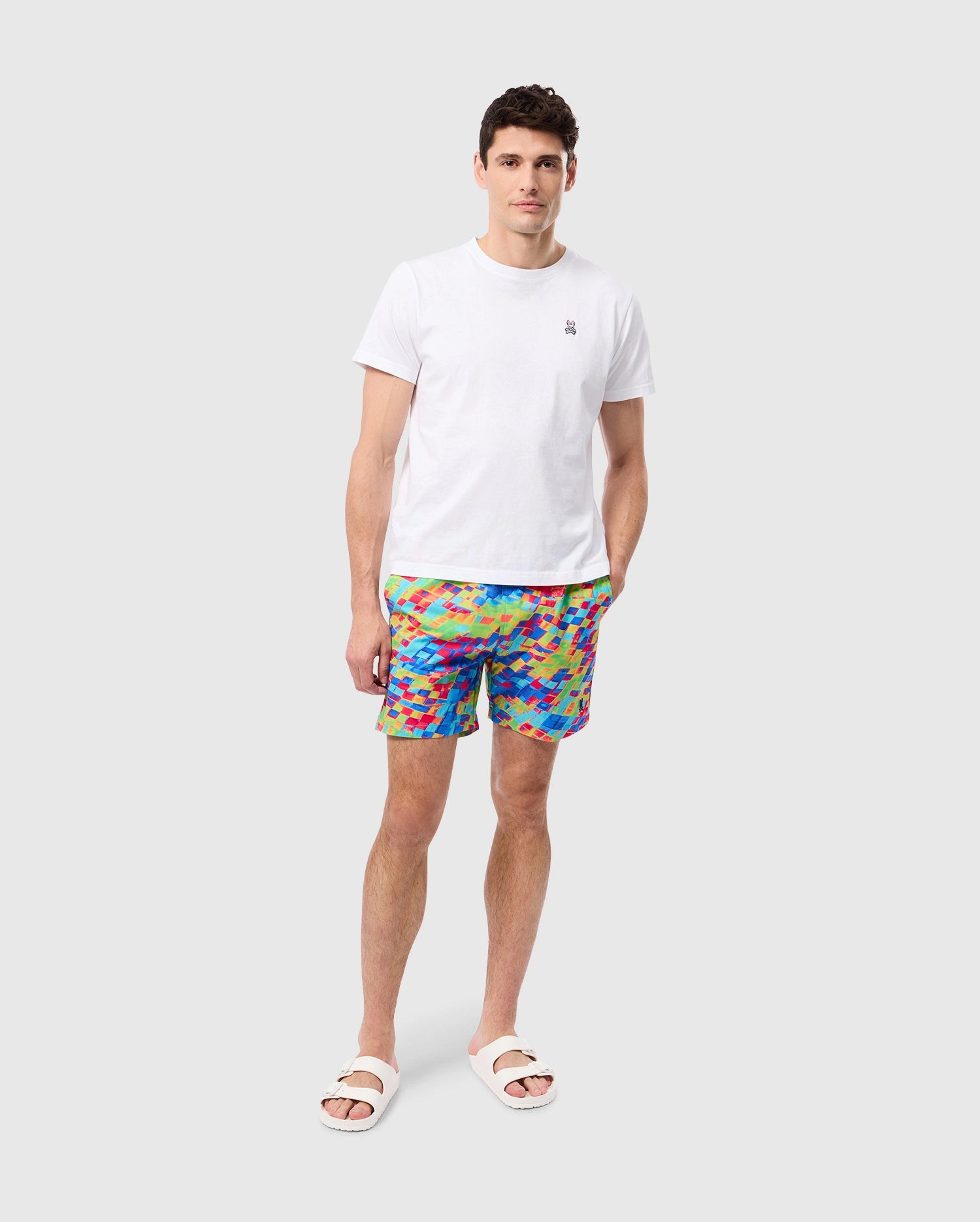 MENS DENNIS ALL OVER PRINT SWIM TRUNK - B6W530C200