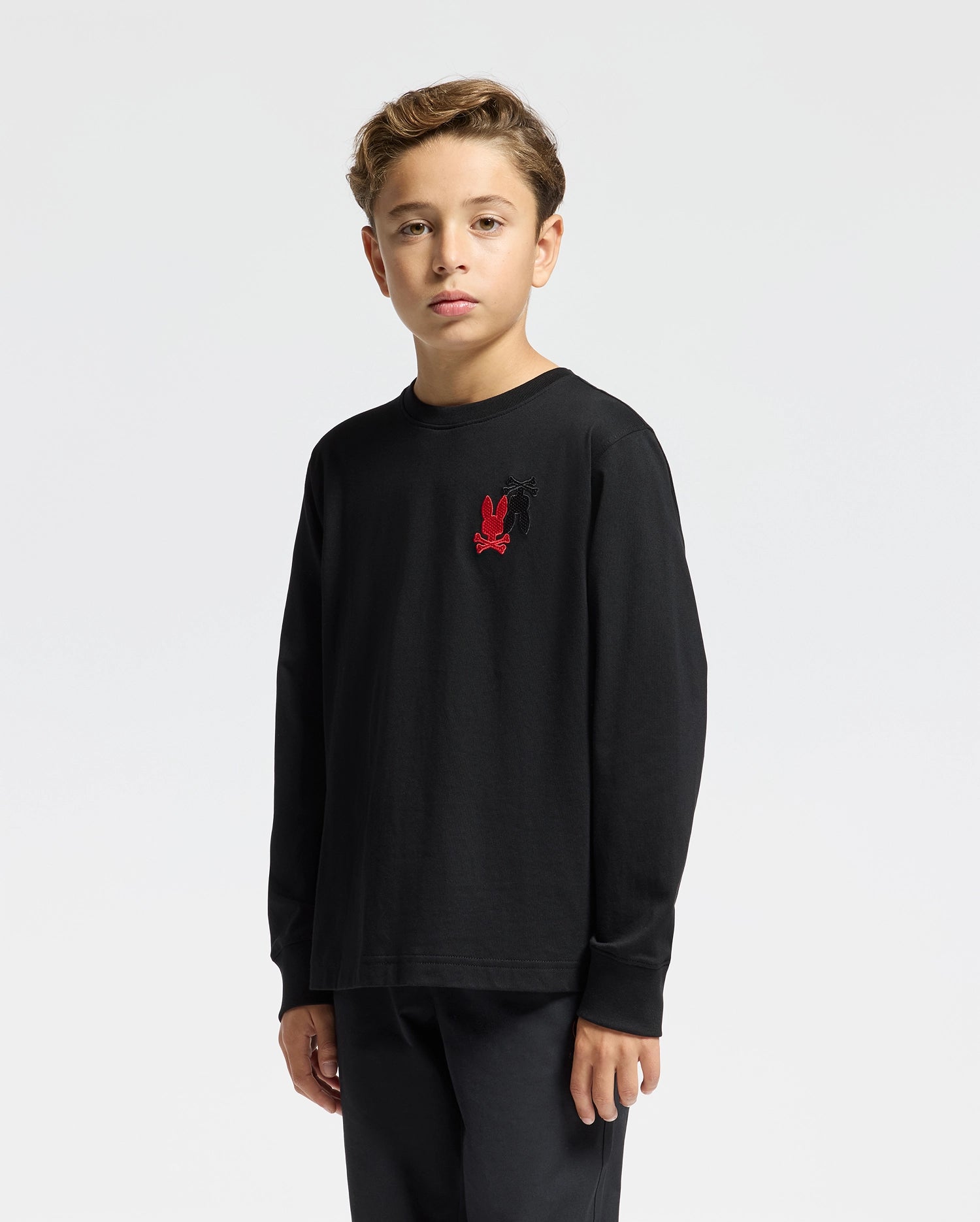 KIDS PIERCE LONG SLEEVE  BACK GRAPHIC TEE - B0T178E200