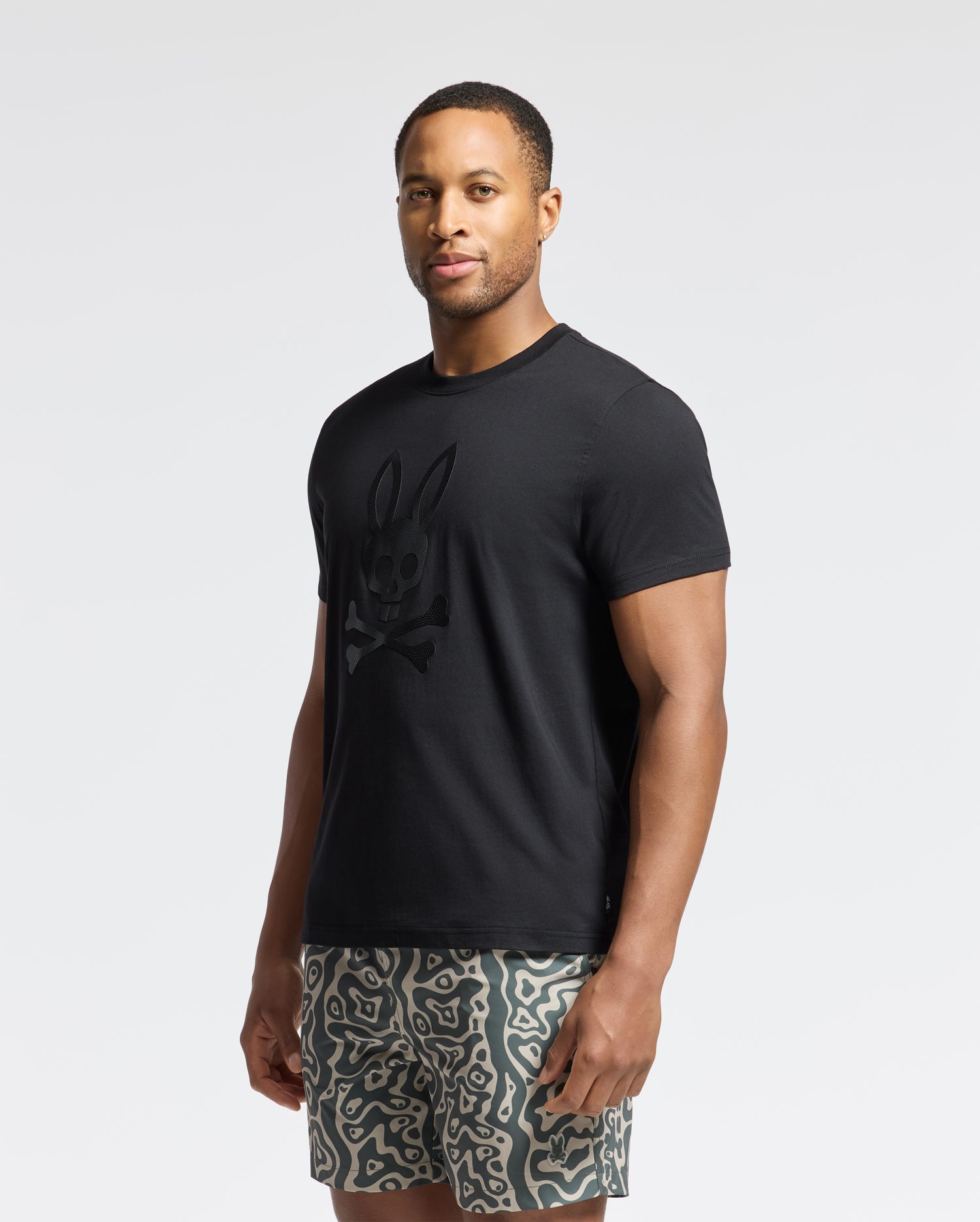 MENS PAYSON LEATHER PRINT GRAPHIC TEE - B6U213E200