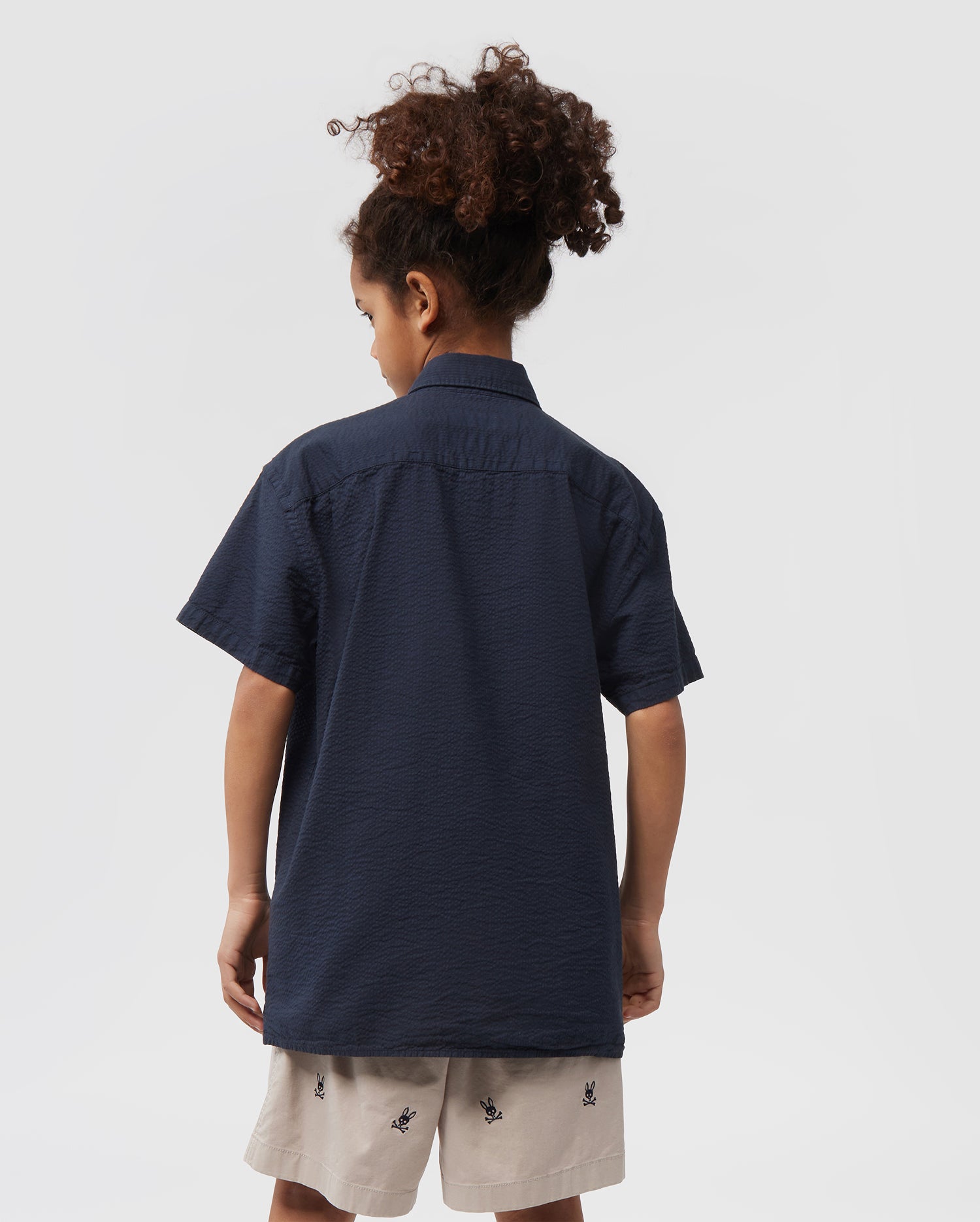 KIDS ALTON SEERSUCKER SHIRT - B0Q147Y1SH