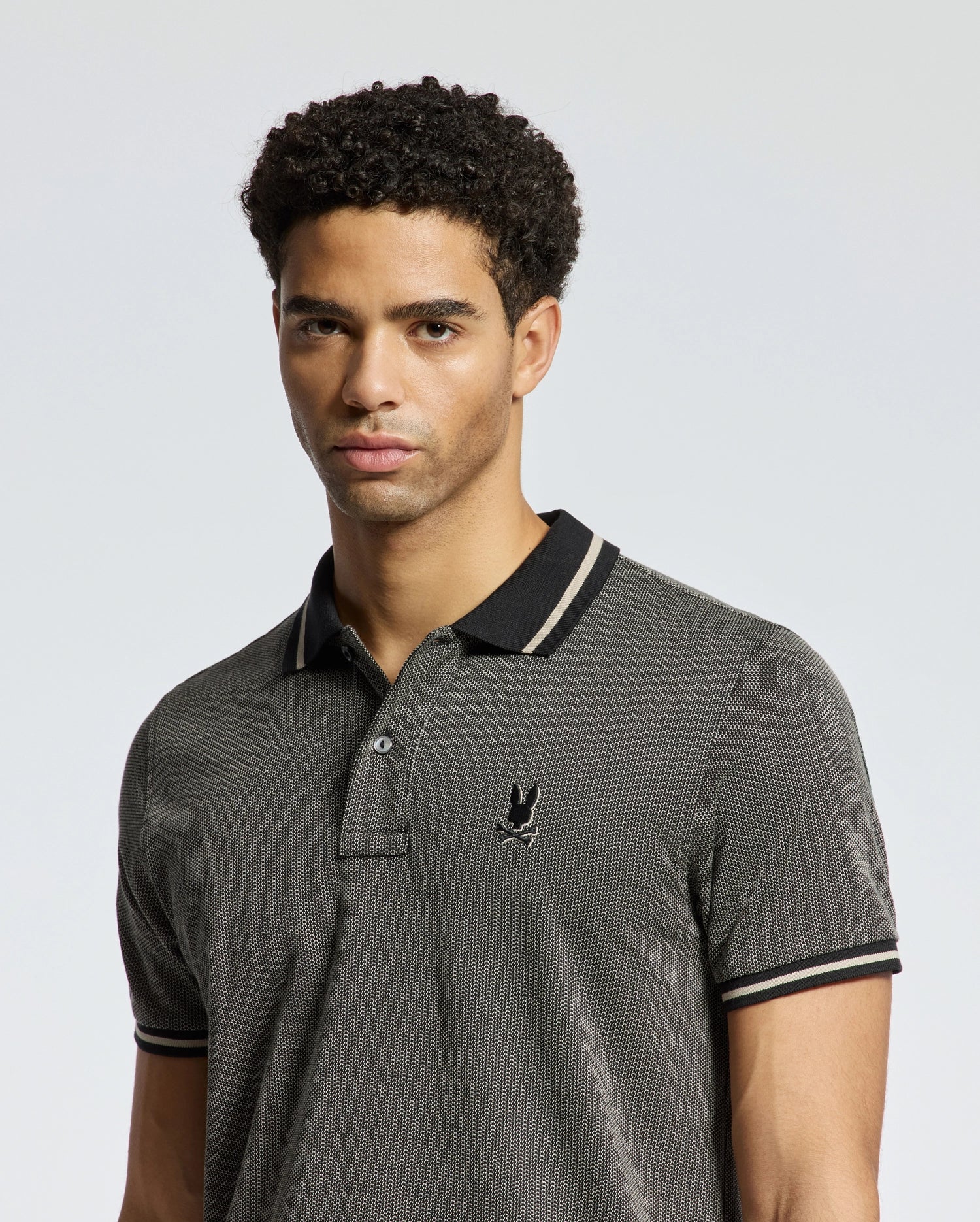 MENS WARSAW JACQUARD PIQUE POLO - B6K901E200