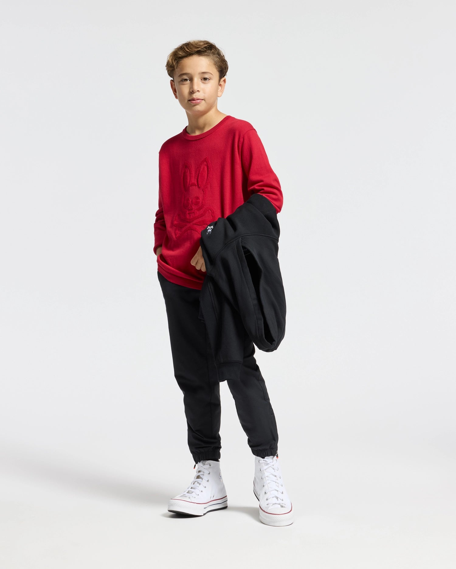 KIDS COORY CHAINSTITCH COTTON SWEATER - B0E893E200