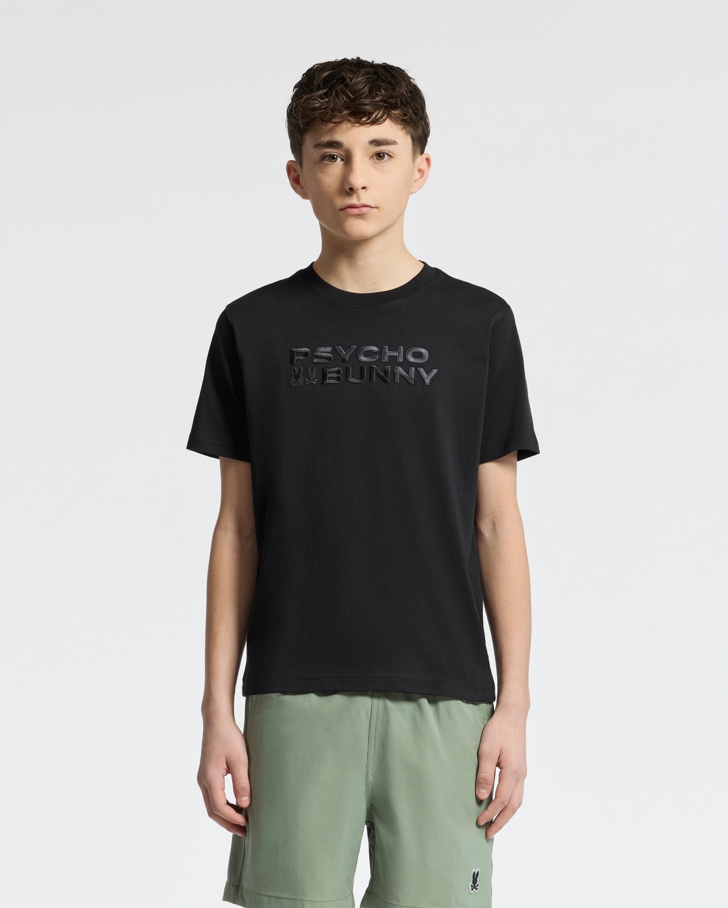 KIDS BERNI EMBROIDERED WORDMARK GRAPHIC TEE - B0U417F200
