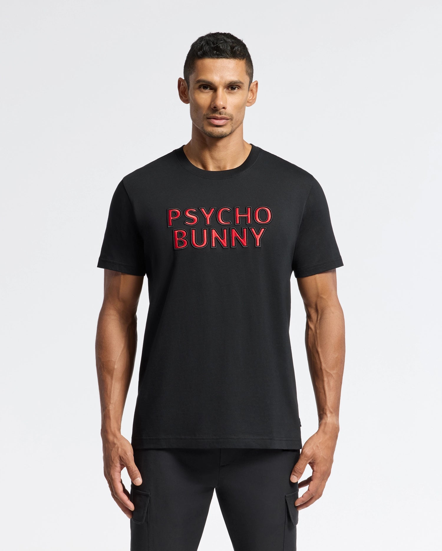 MENS PIERCE EMBROIDERED GRAPHIC TEE - B6U116E200