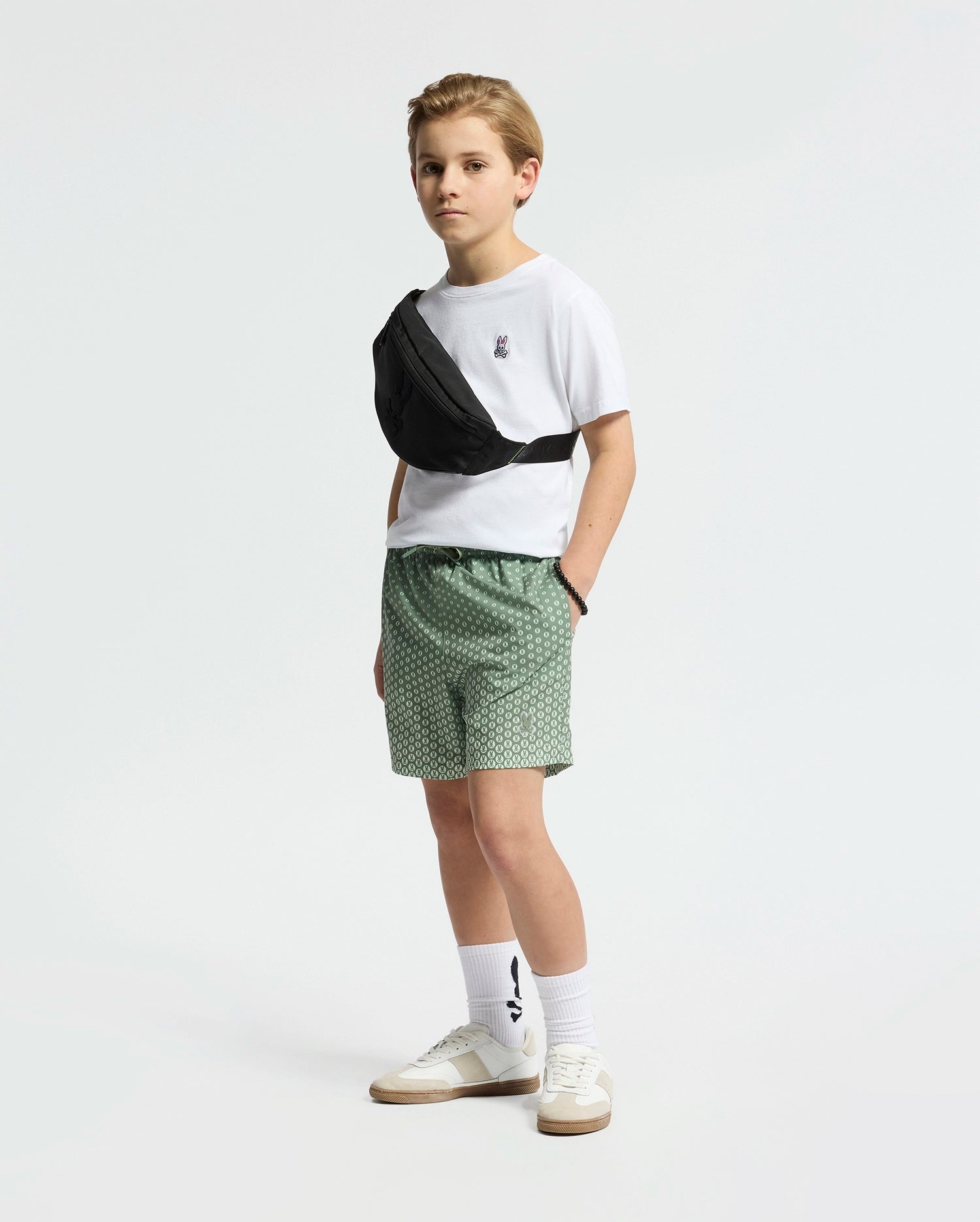 KIDS BENDIGO PRINTED SWIM TRUNK - B0W619F200