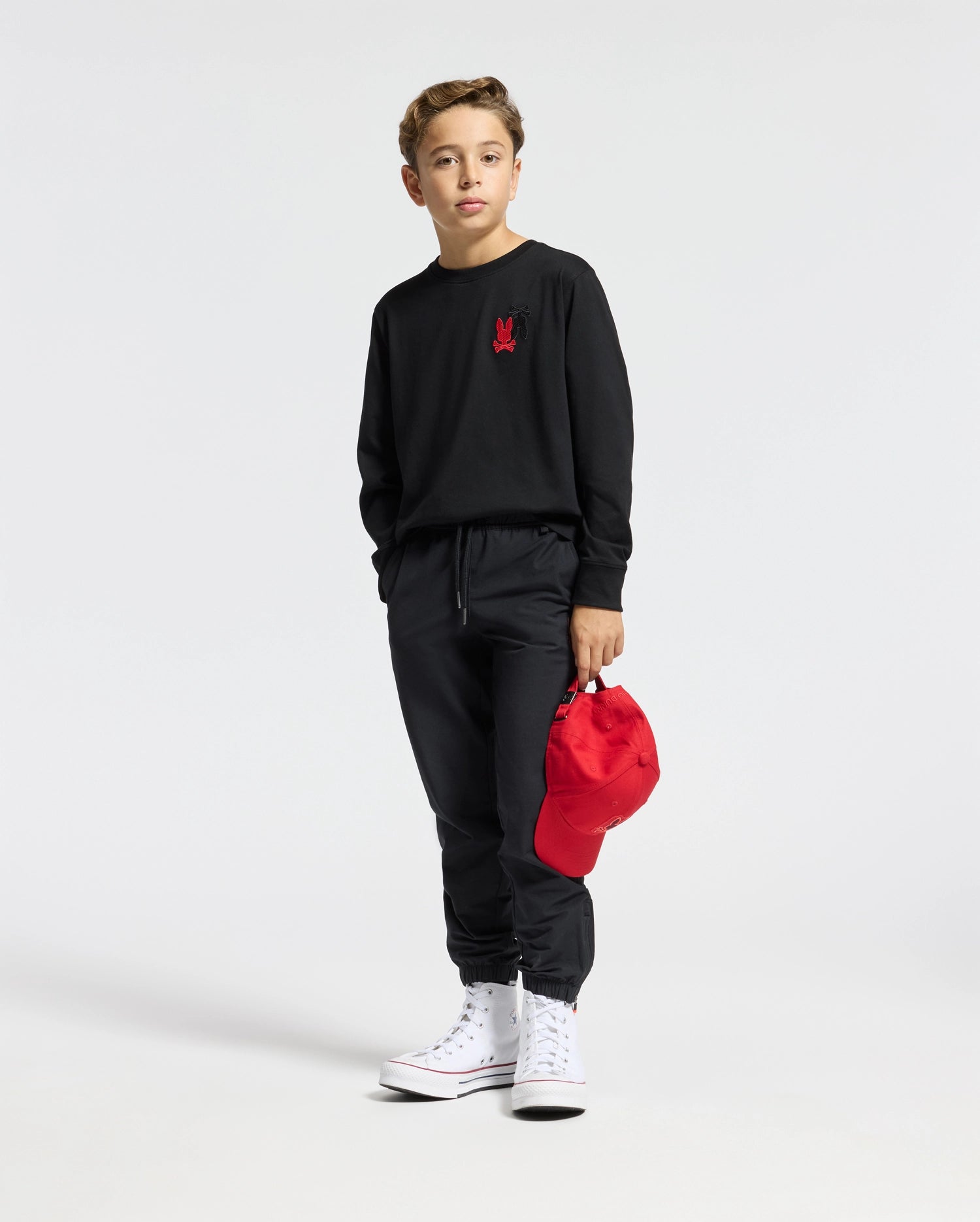 KIDS PIERCE LONG SLEEVE  BACK GRAPHIC TEE - B0T178E200
