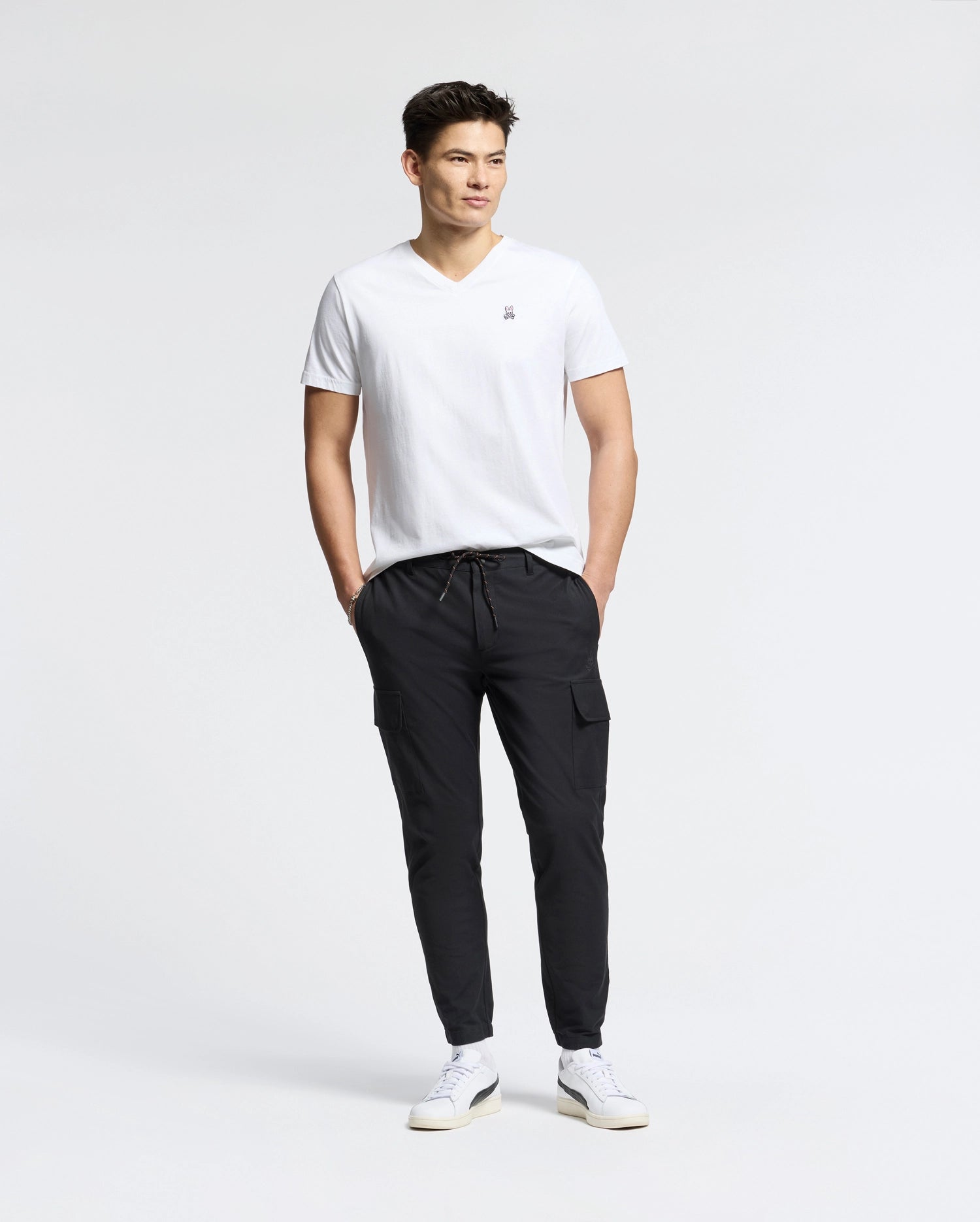 MENS CLASSIC V NECK TEE - B6U100ARPC