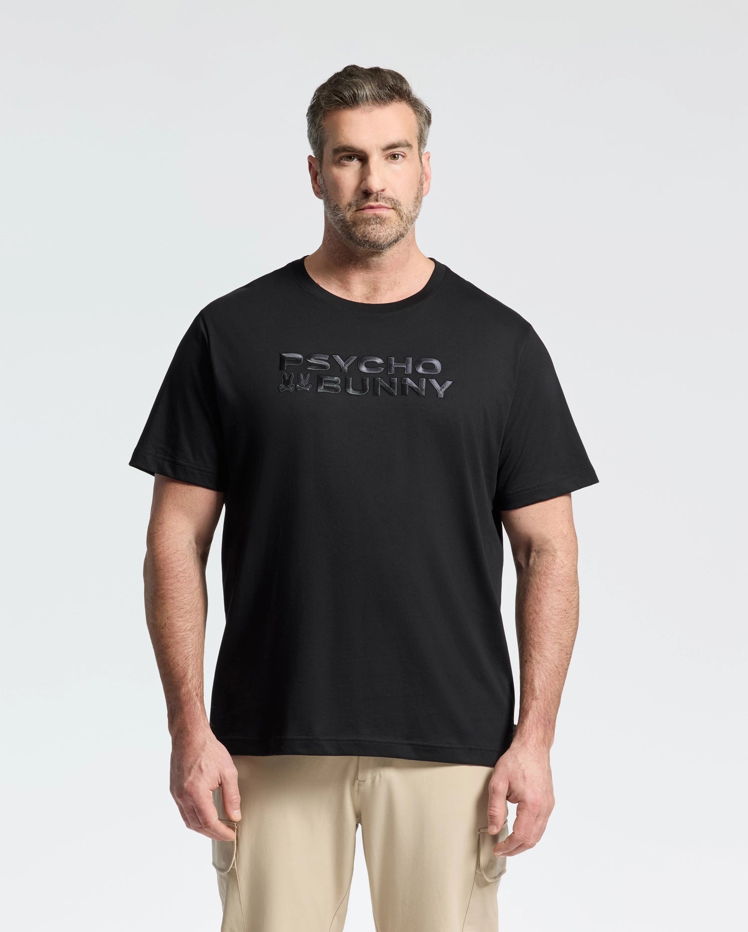 MENS BIG AND TALL BERNI EMBROIDERED WORDMARK GRAPHIC TEE - B9U417F200