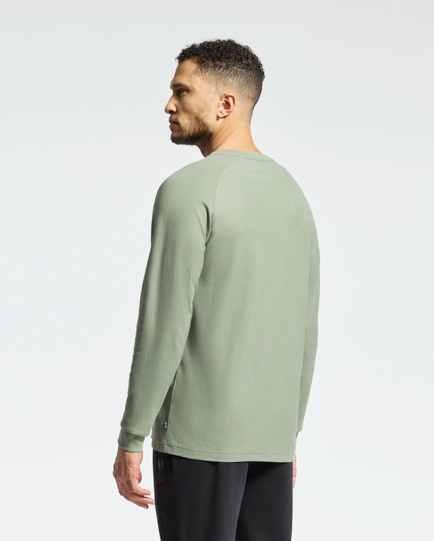 MENS TAYLOR PIQUE LONG SLEEVE TEE - B6T580F200