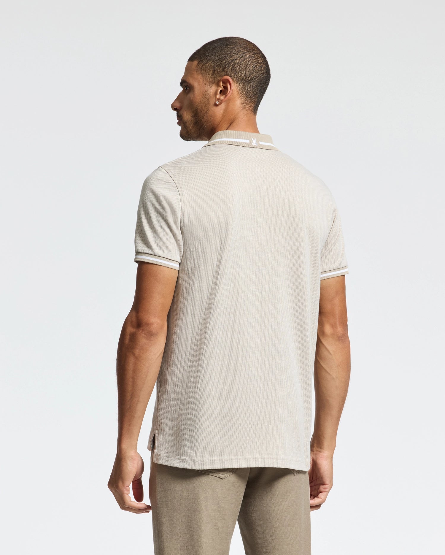 MENS WARSAW JACQUARD PIQUE POLO - B6K901E200