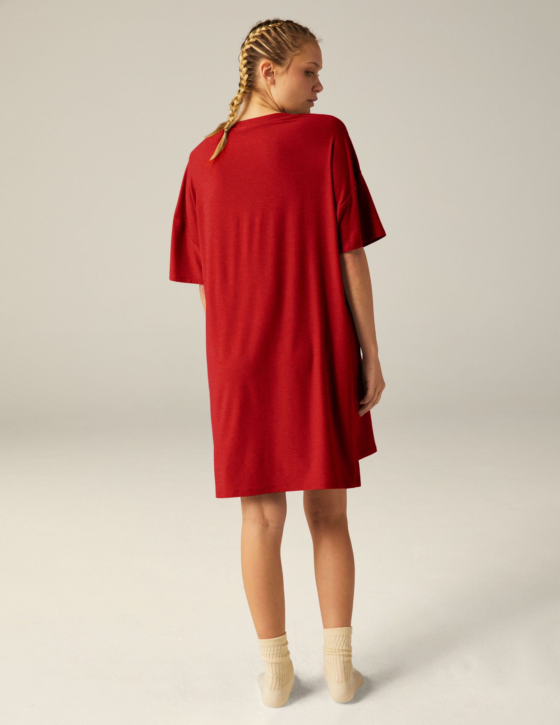 Featherweight V Rested Sleep Tee Dress