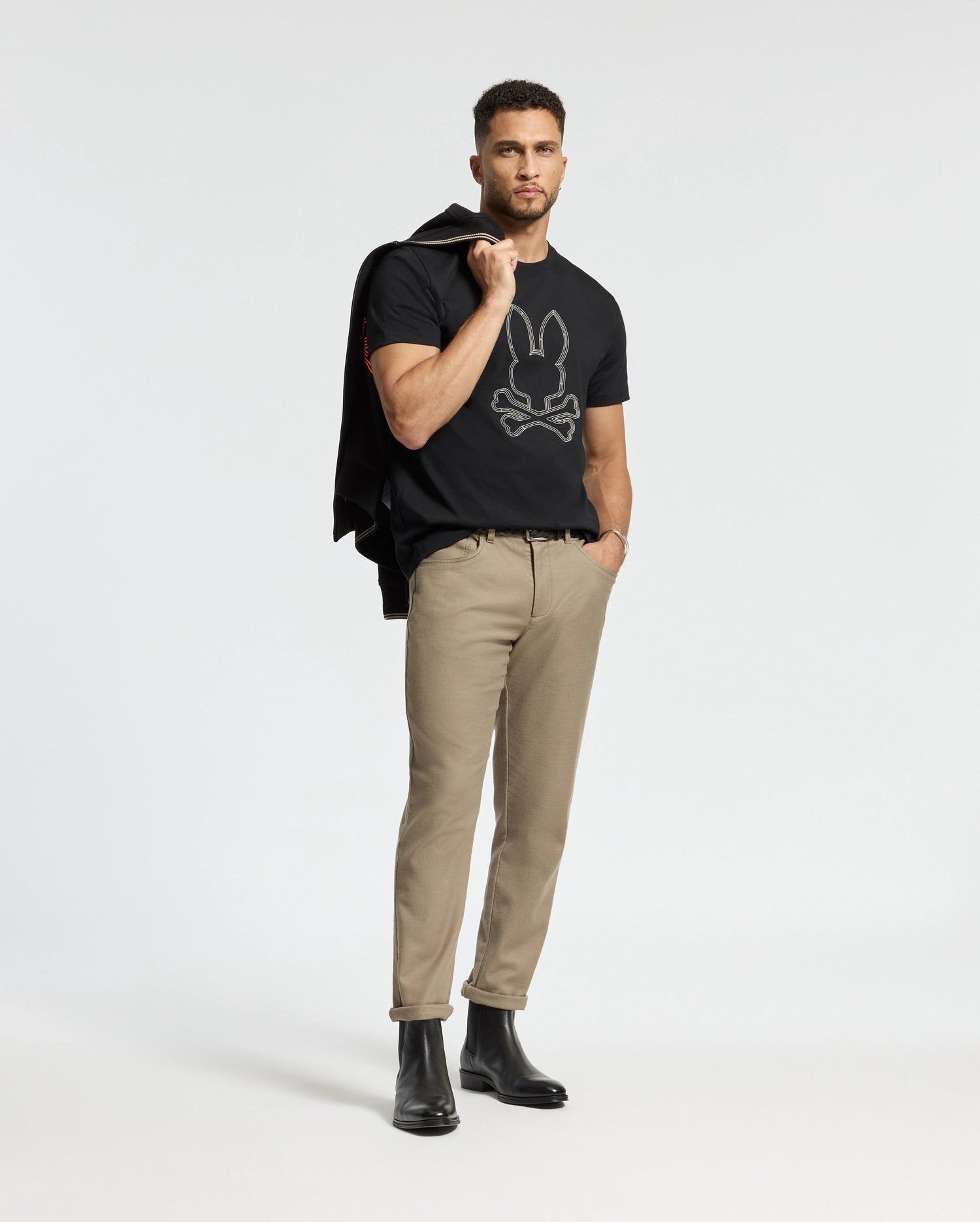 MENS MONARC FRONT BUNNY GRAPHIC TEE - B6U211E200