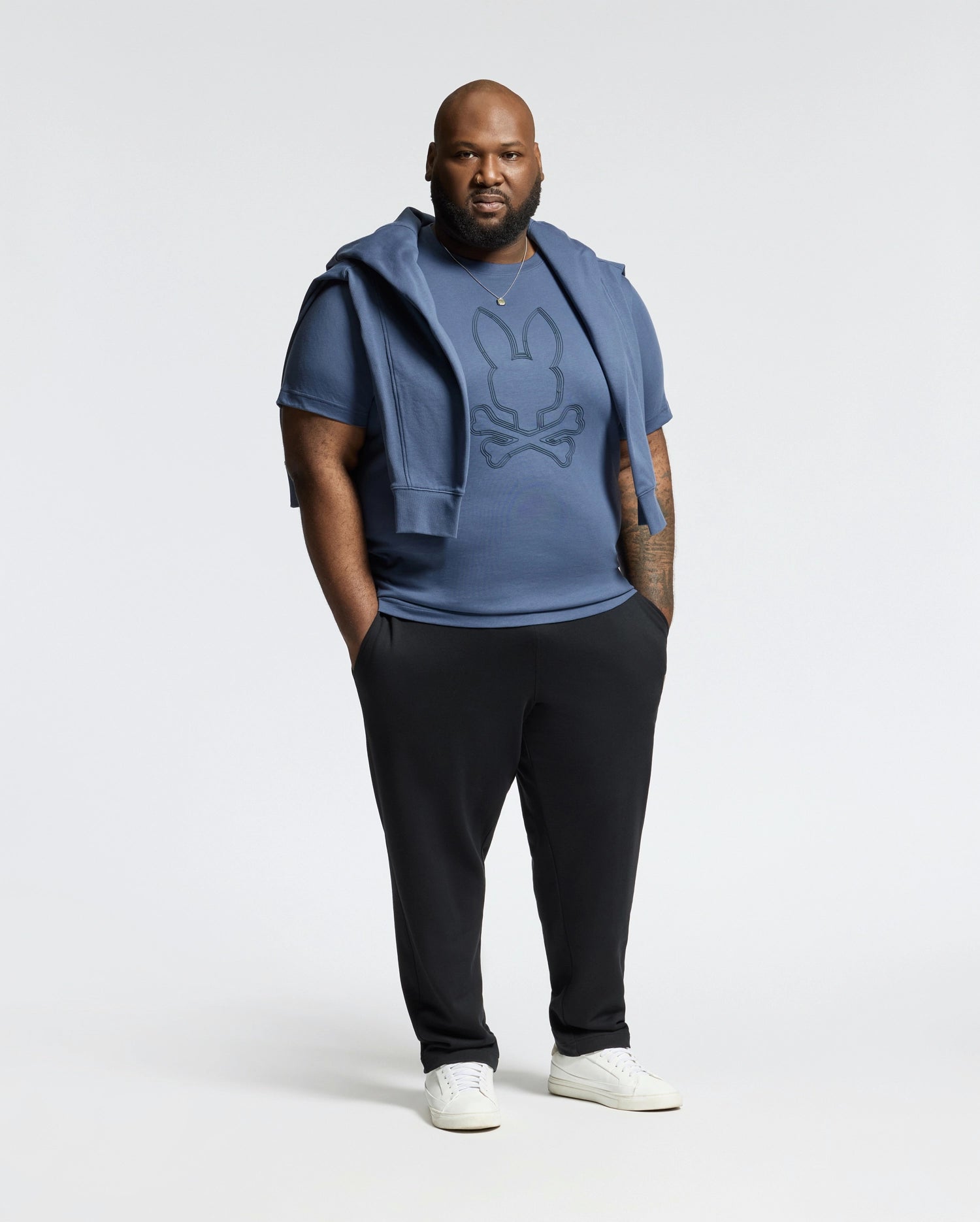 MENS BIG AND TALL MONARC FRONT BUNNY GRAPHIC TEE - B9U211E200