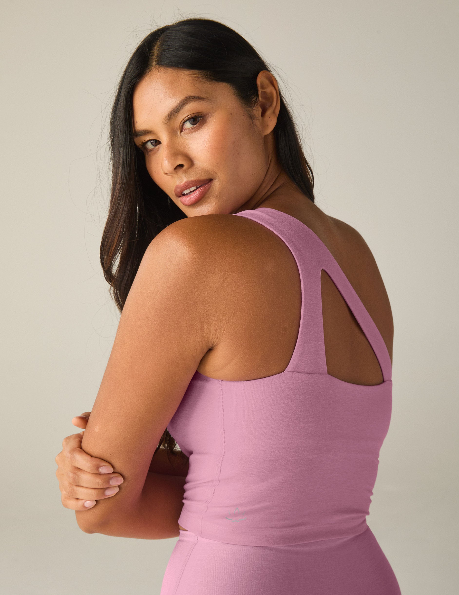 Spacedye The Bold Shoulder Cropped Tank