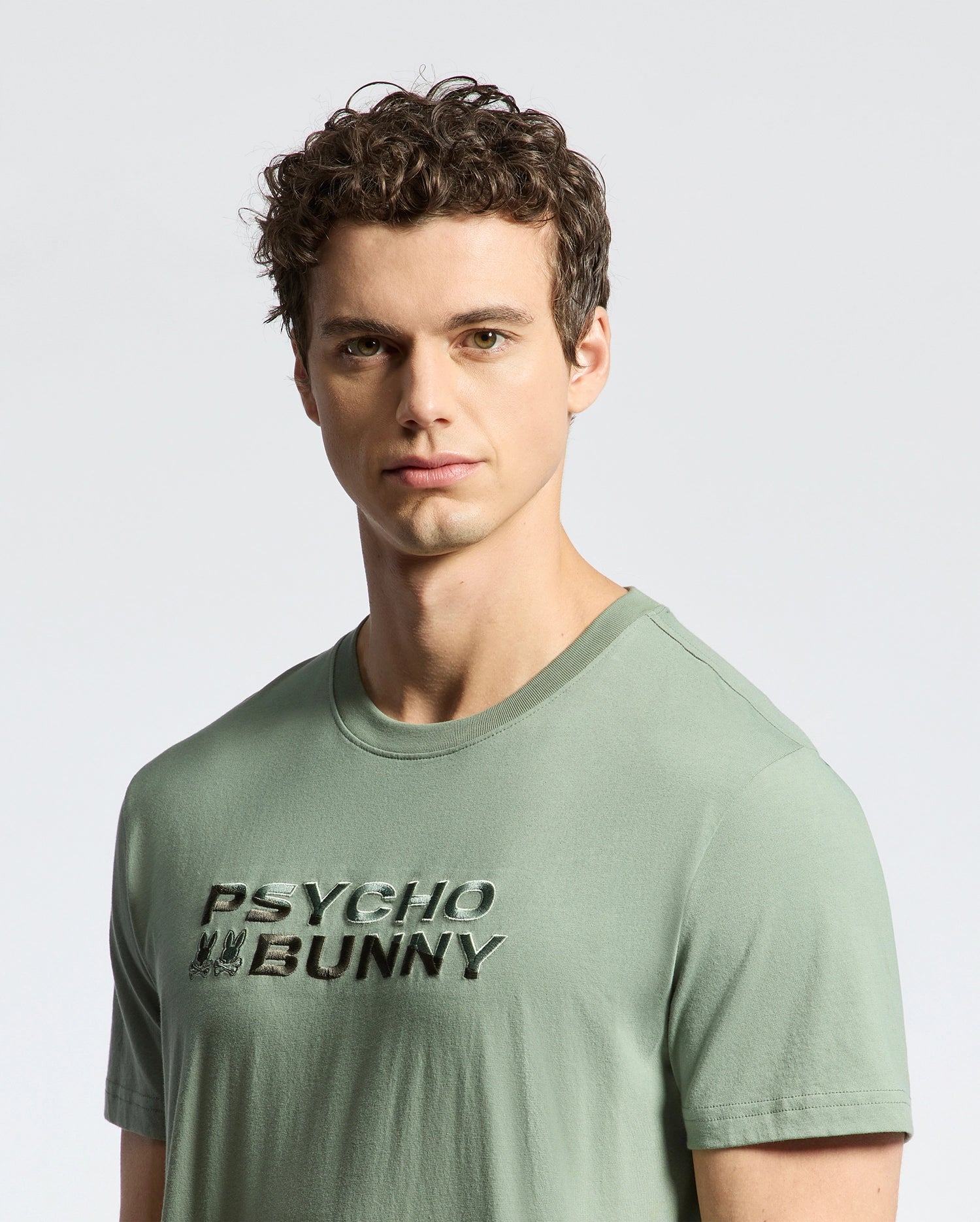 MENS BERNI EMBROIDERED WORDMARK GRAPHIC TEE - B6U417F200