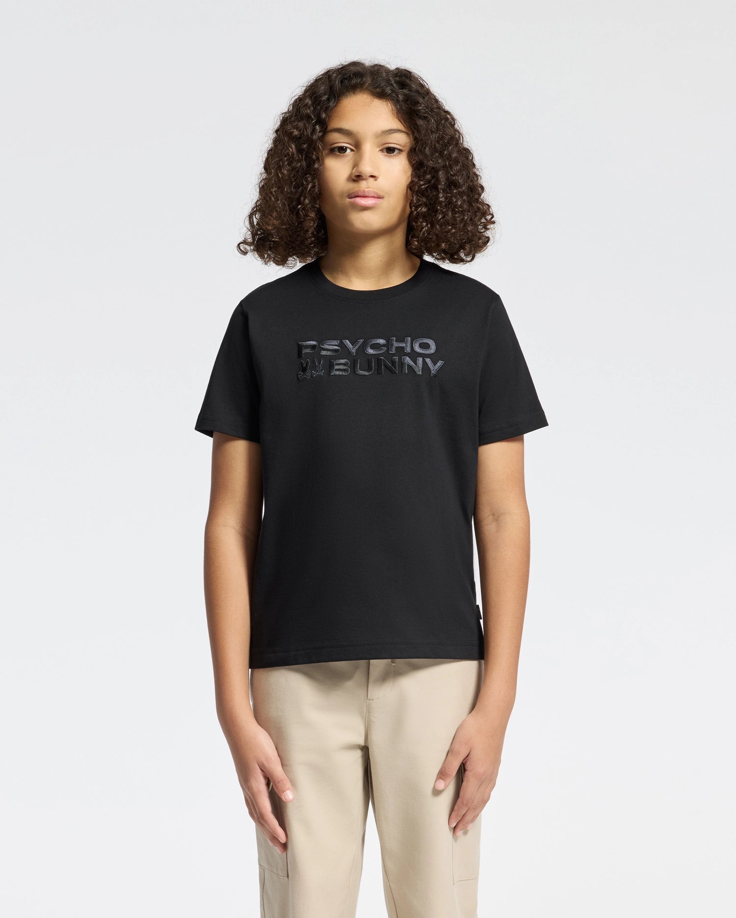 KIDS BERNI EMBROIDERED WORDMARK GRAPHIC TEE - B0U417F200