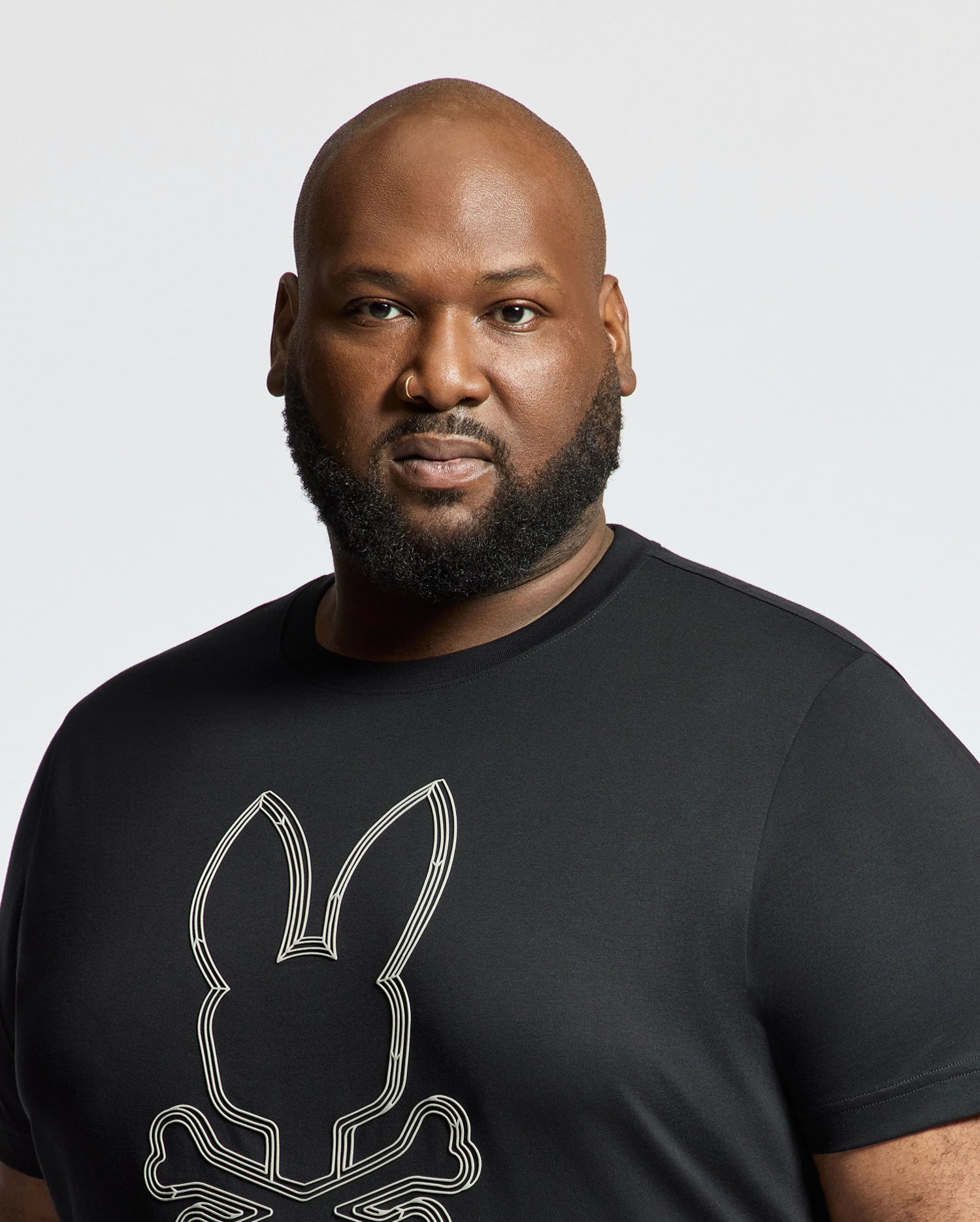 MENS BIG AND TALL MONARC FRONT BUNNY GRAPHIC TEE - B9U211E200