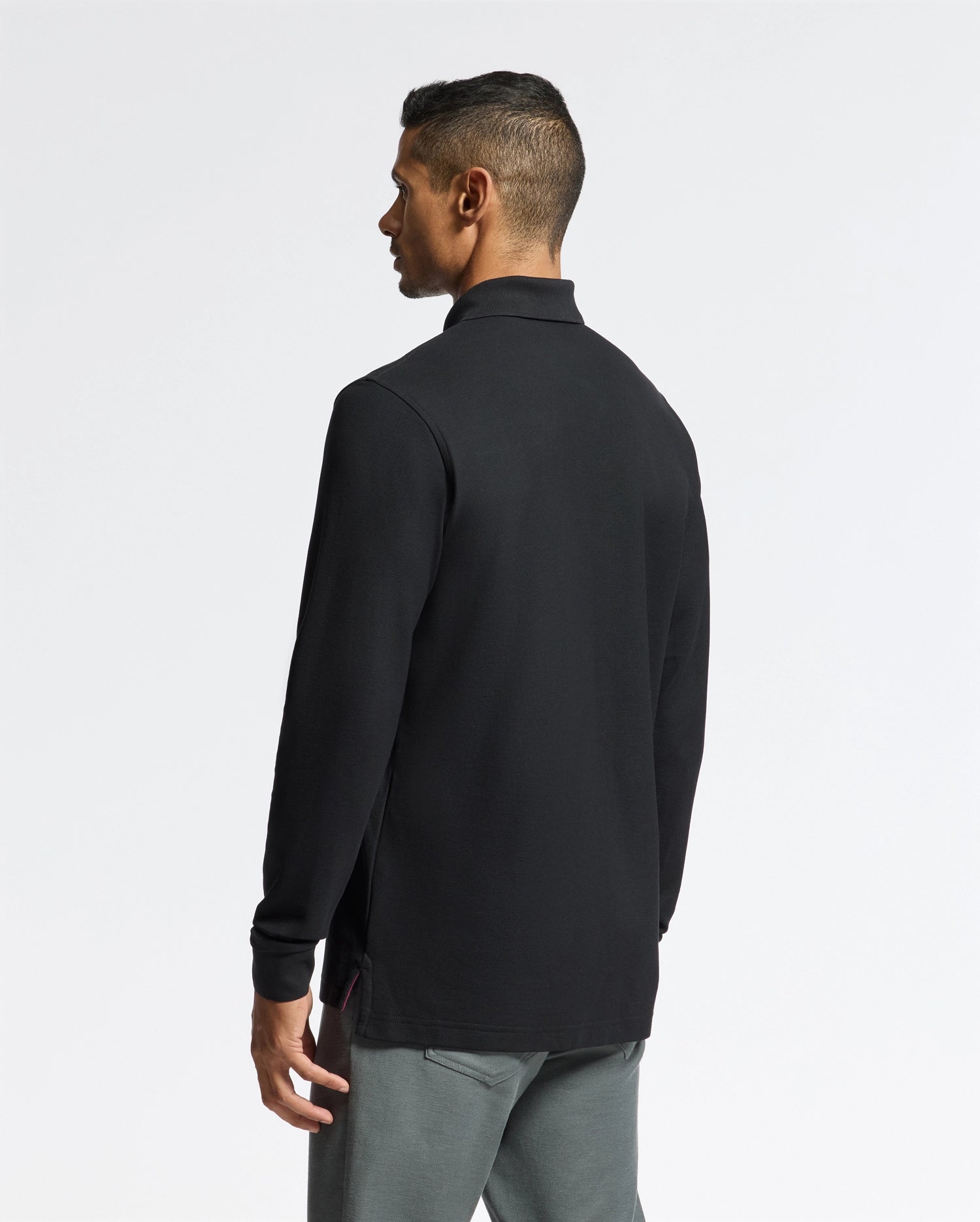 MENS BRANSON LONG SLEEVE PIQUE POLO - B6M177E200