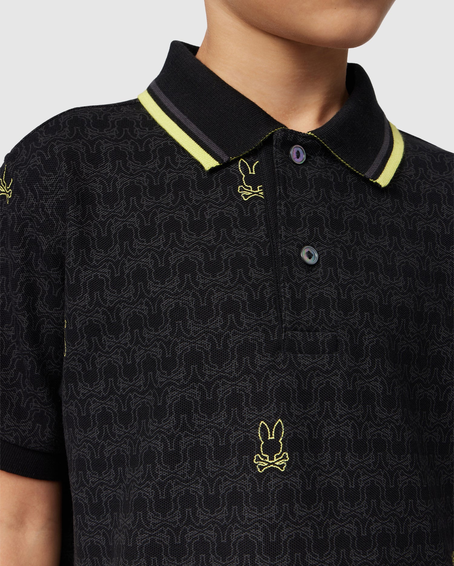 KIDS BELMONT AOP PIQUE POLO - B0K607A2PC