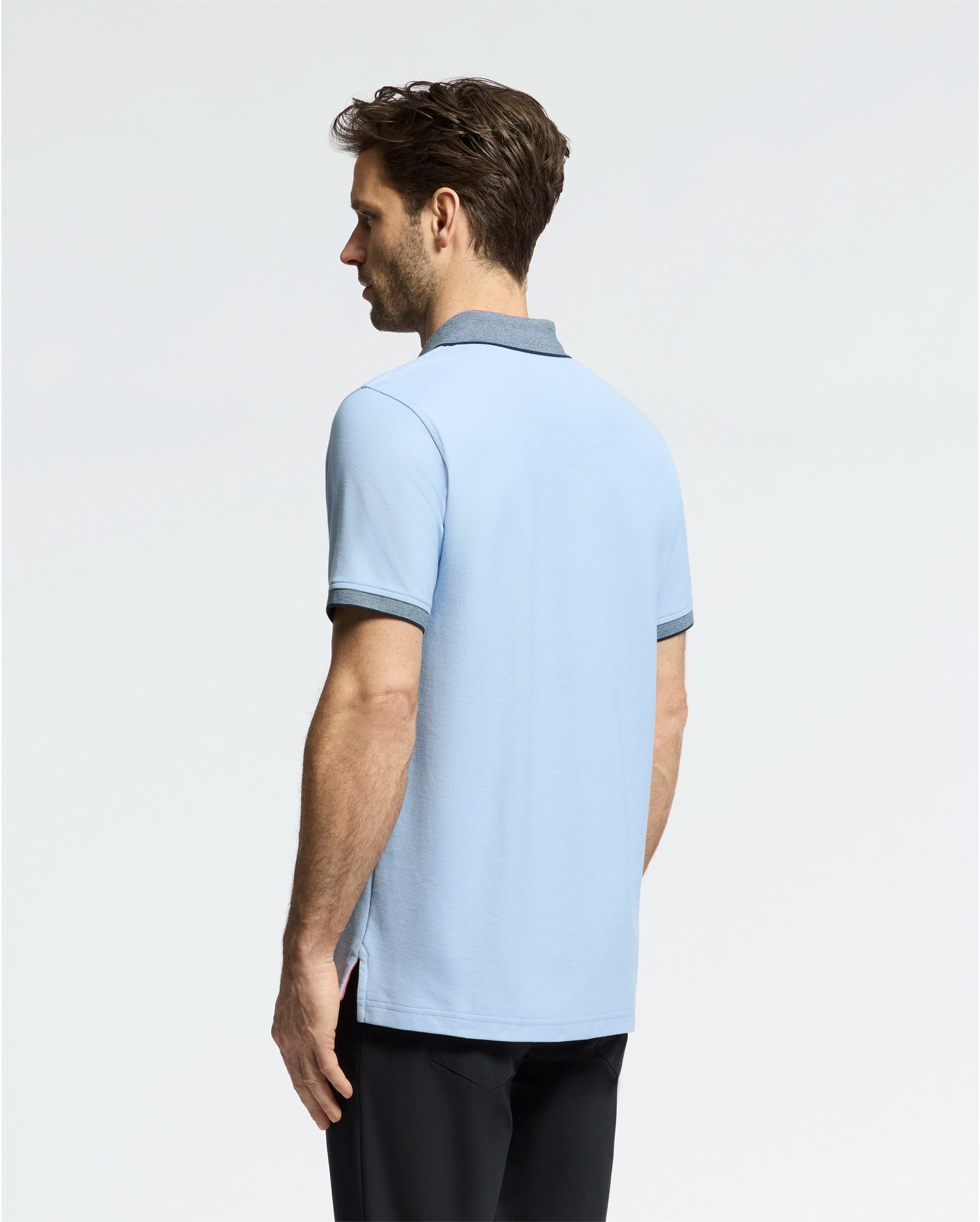 MENS JONAS MICRO STRIPE COLLAR PIQUE POLO - B6K583F200
