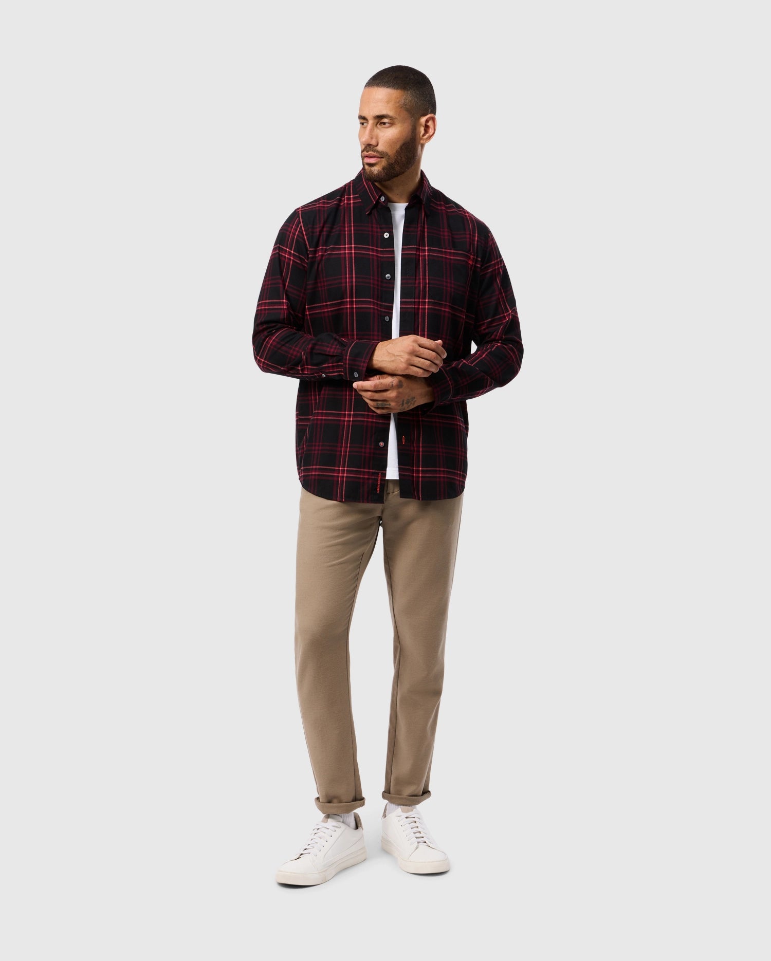 MENS HAYES PLAID SHIRT - B6C842D200