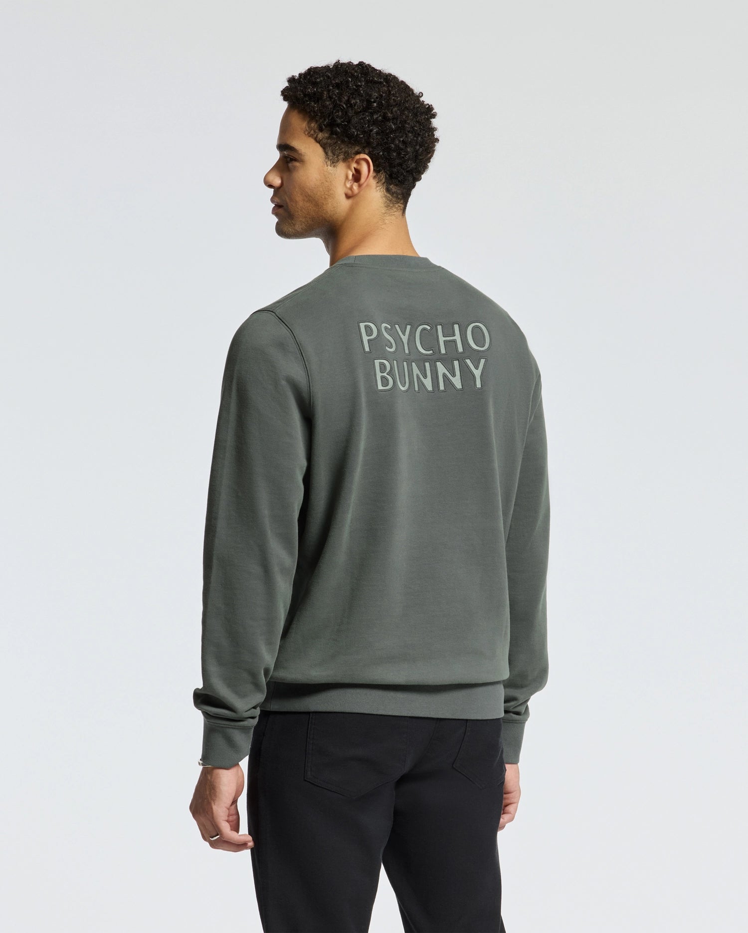 MENS WORDMARK PEACHED TERRY CREW - B6S278E200