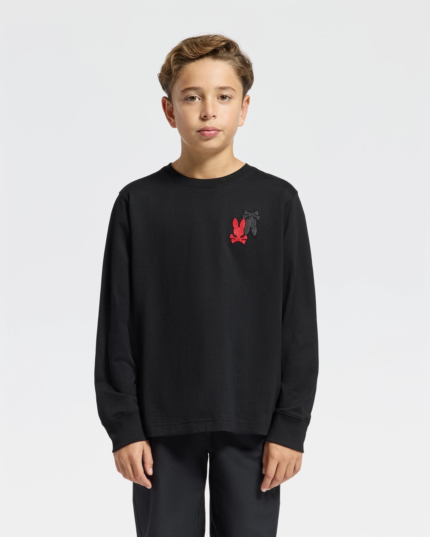 KIDS PIERCE LONG SLEEVE  BACK GRAPHIC TEE - B0T178E200