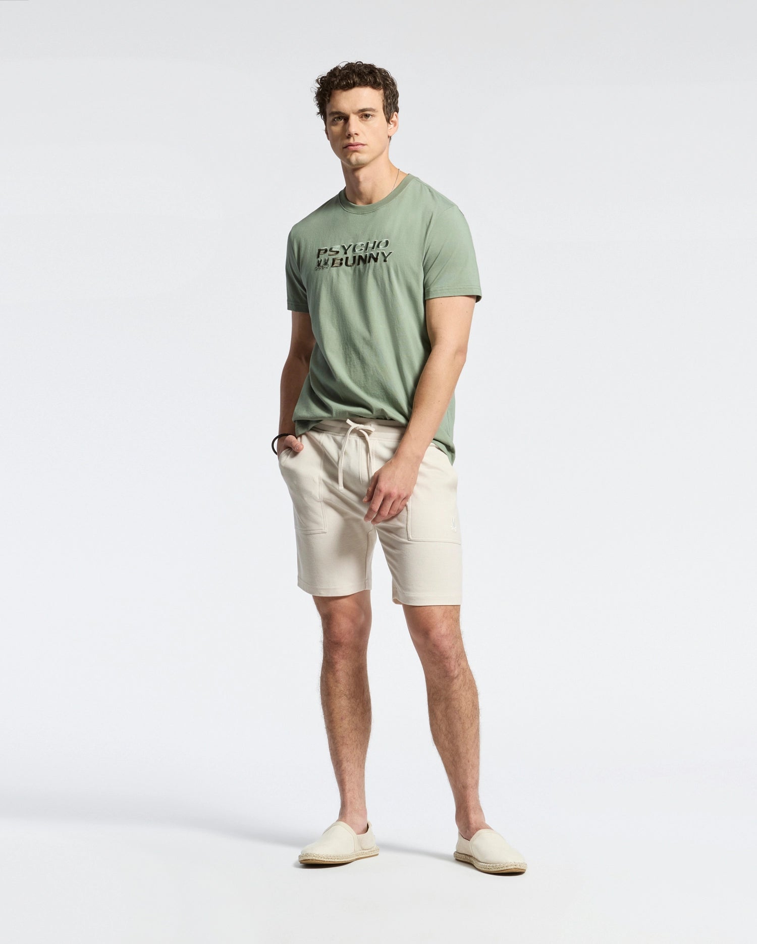 MENS BERNI EMBROIDERED WORDMARK GRAPHIC TEE - B6U417F200