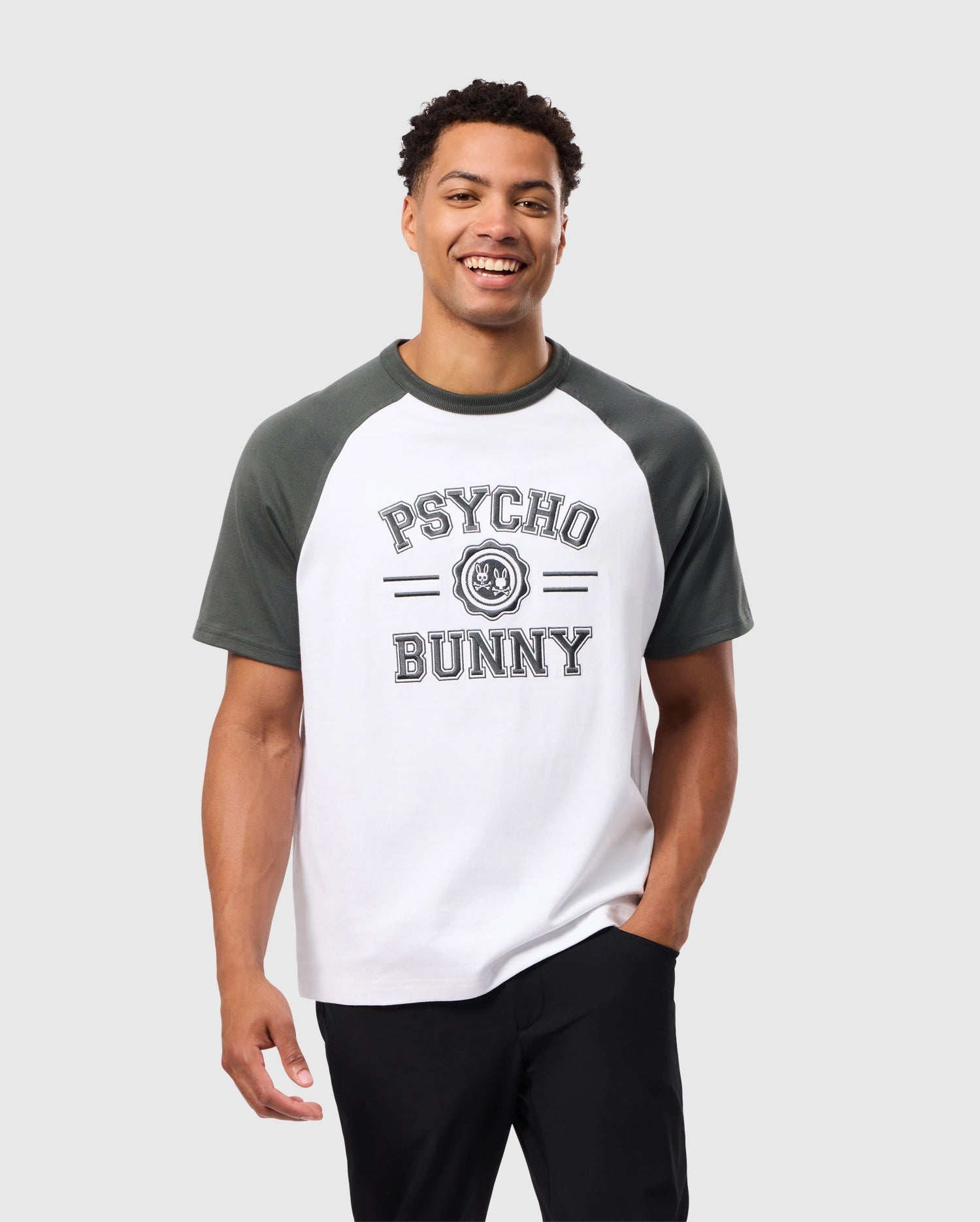 MENS LONDON RAGLAN GRAPHIC TEE - B6U896D200