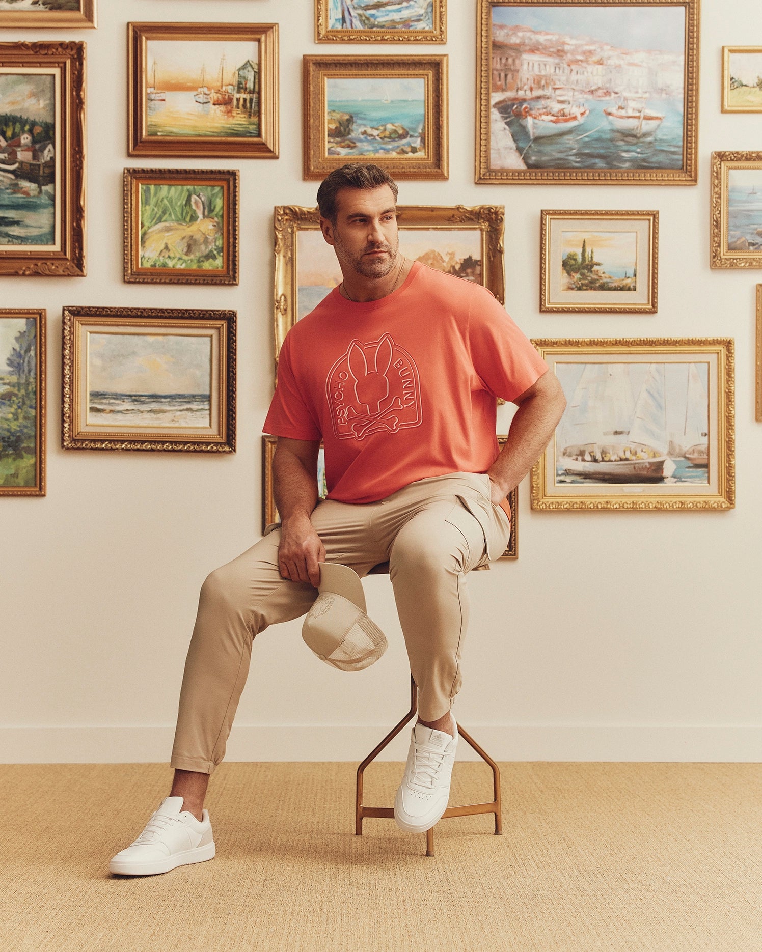 MENS BIG AND TALL MELBOURNE GRAPHIC TEE - B9U410F200