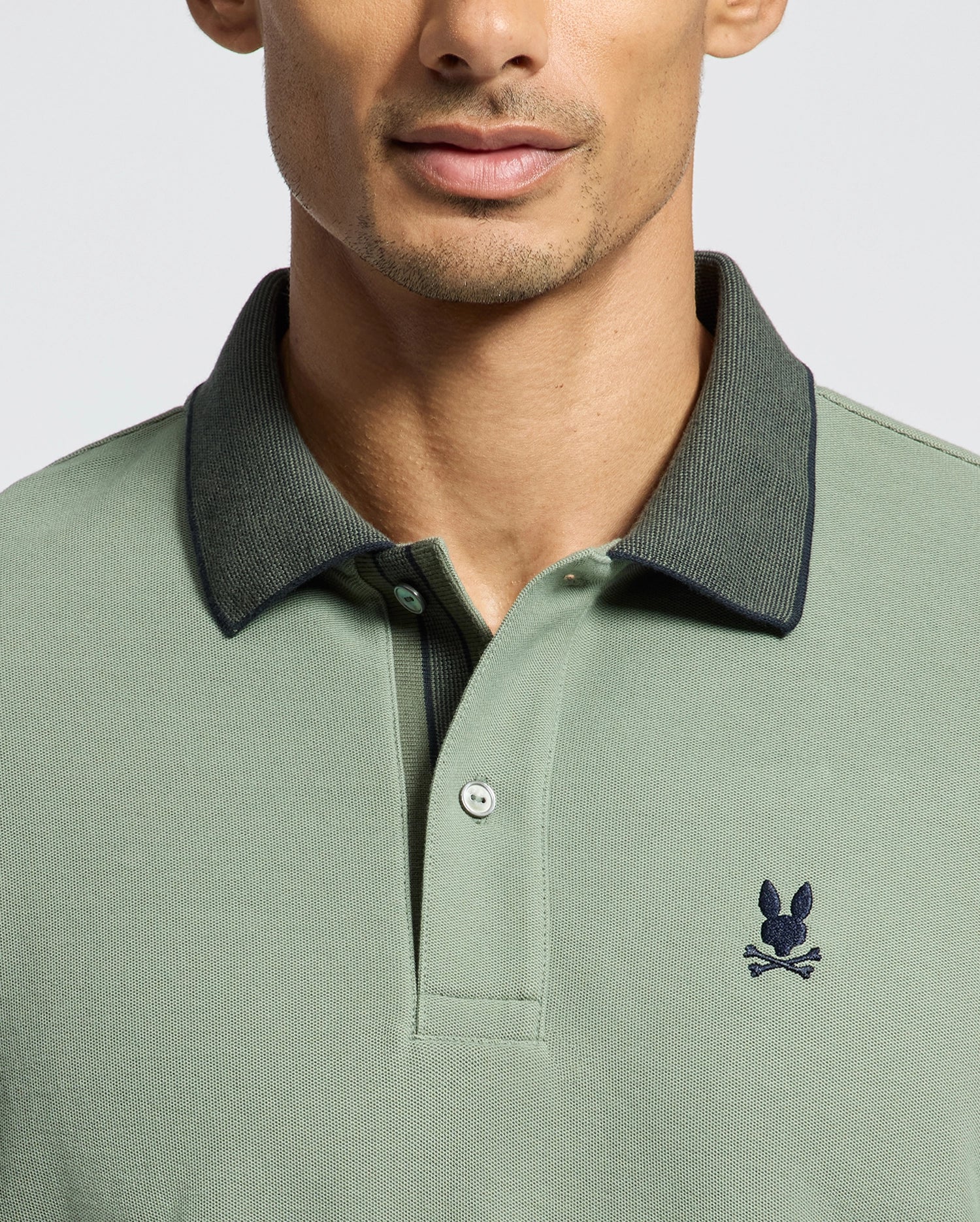 MENS JONAS STRIPE COLLAR PIQUE POLO - B6K583F200