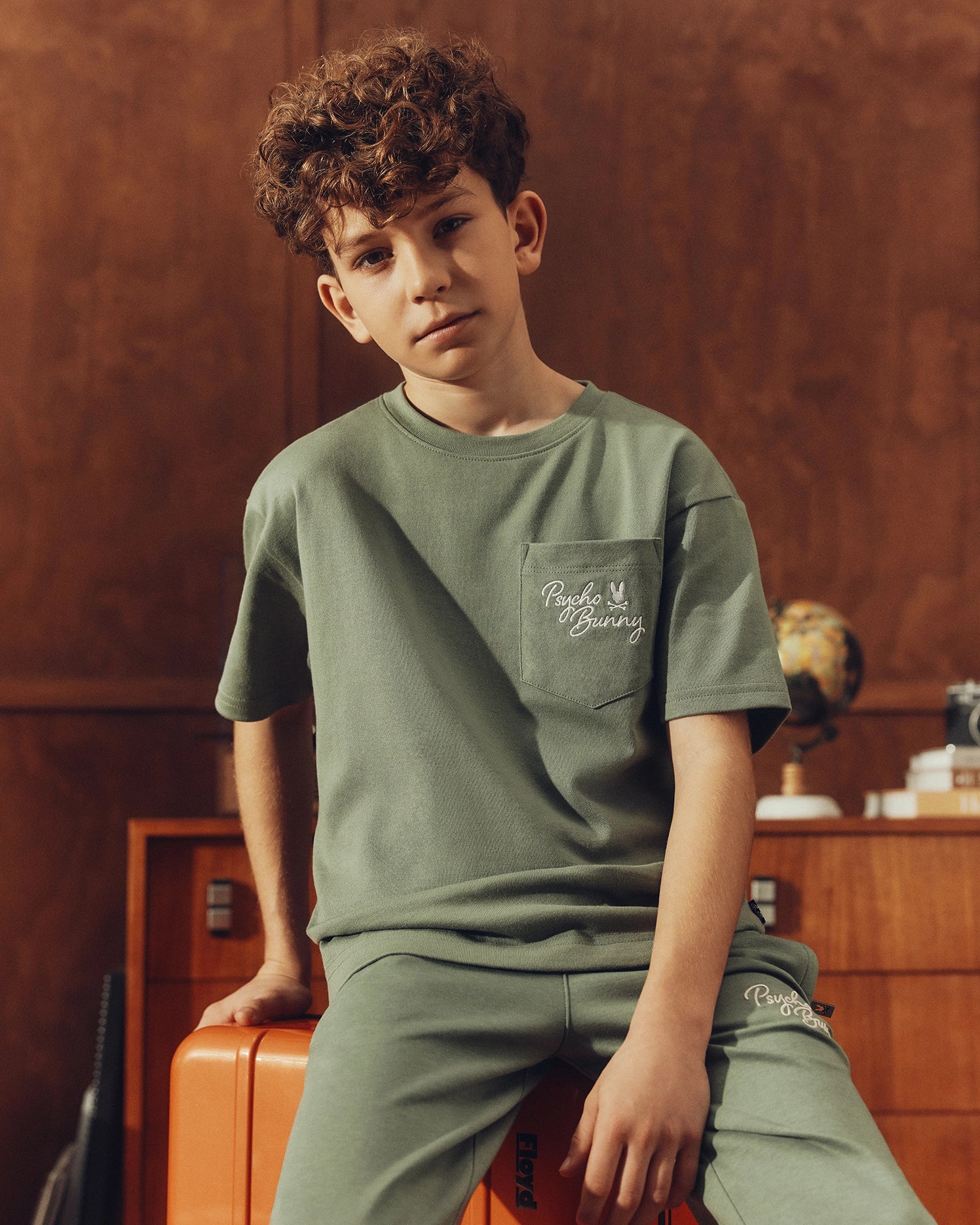 KIDS DESERT OVERSIZED POCKET TEE - B0U512F200
