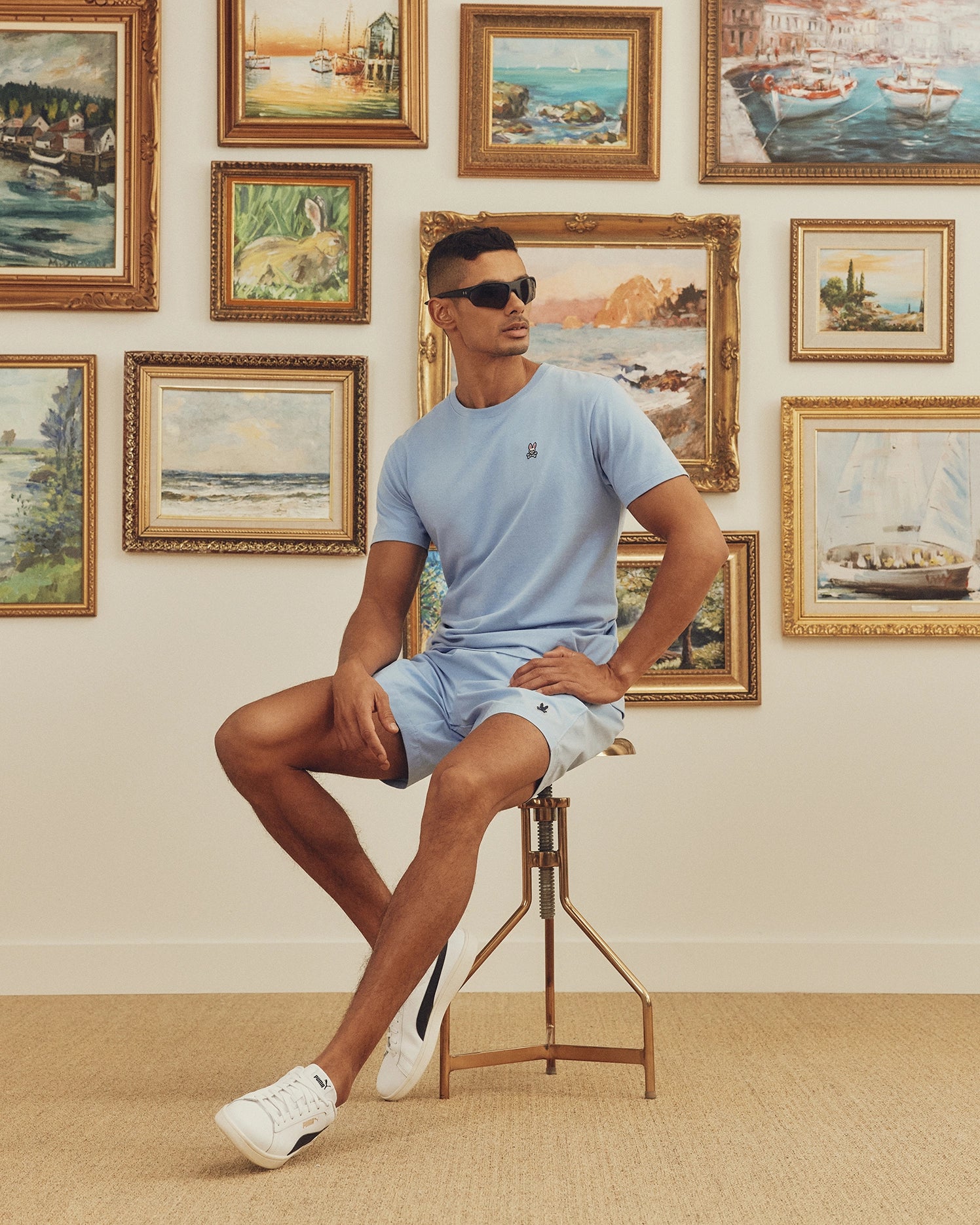 MENS CLASSIC CREW NECK TEE - B6U014B200