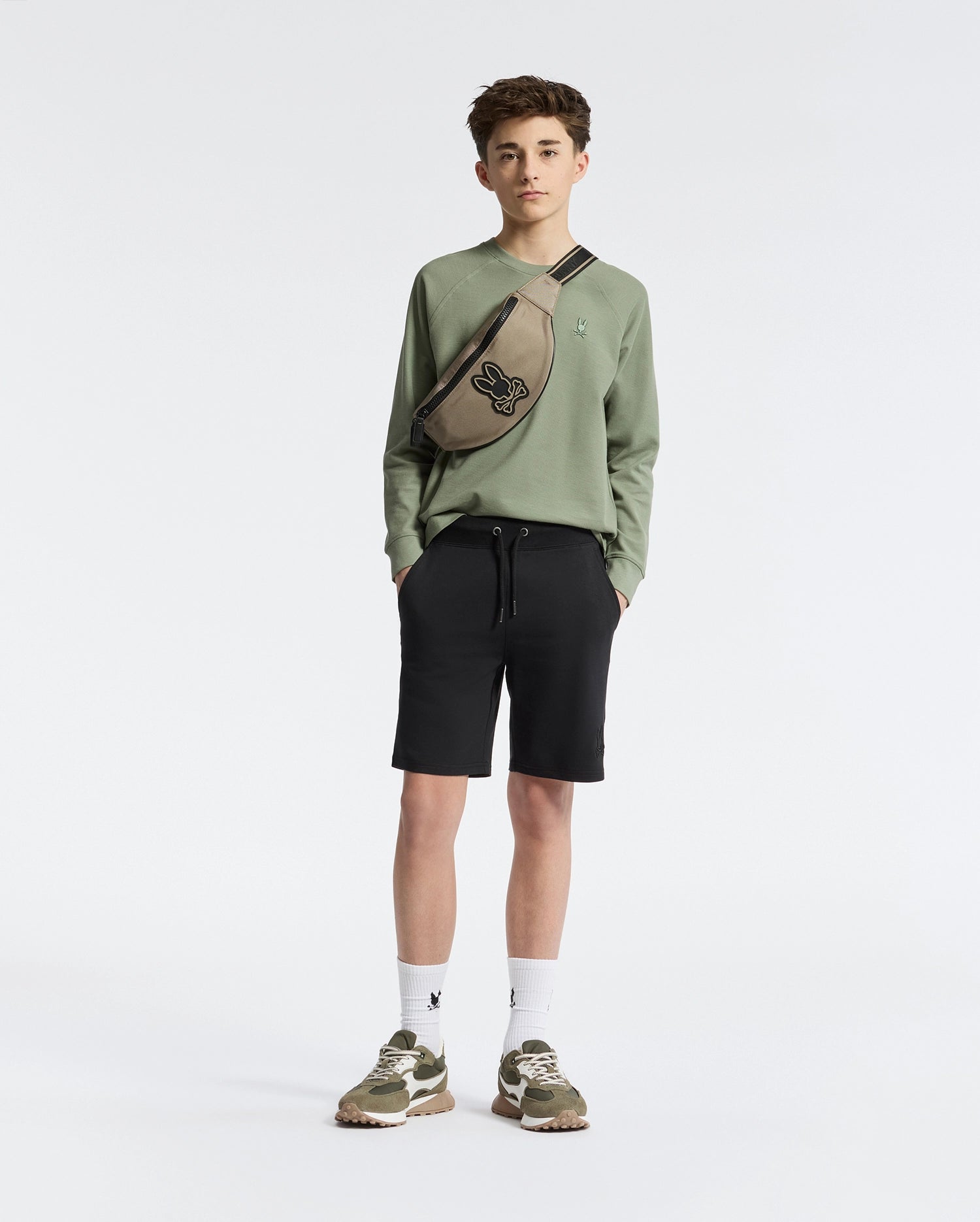 KIDS TAYLOR PIQUE LONG SLEEVE TEE - B0T580F200