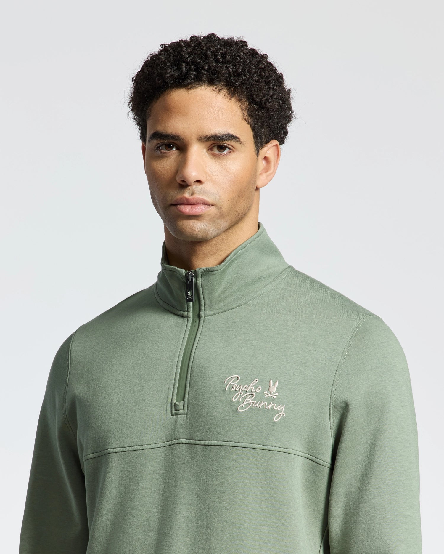 MENS DESERT 1/4 MOCK ZIP - B6S488F200