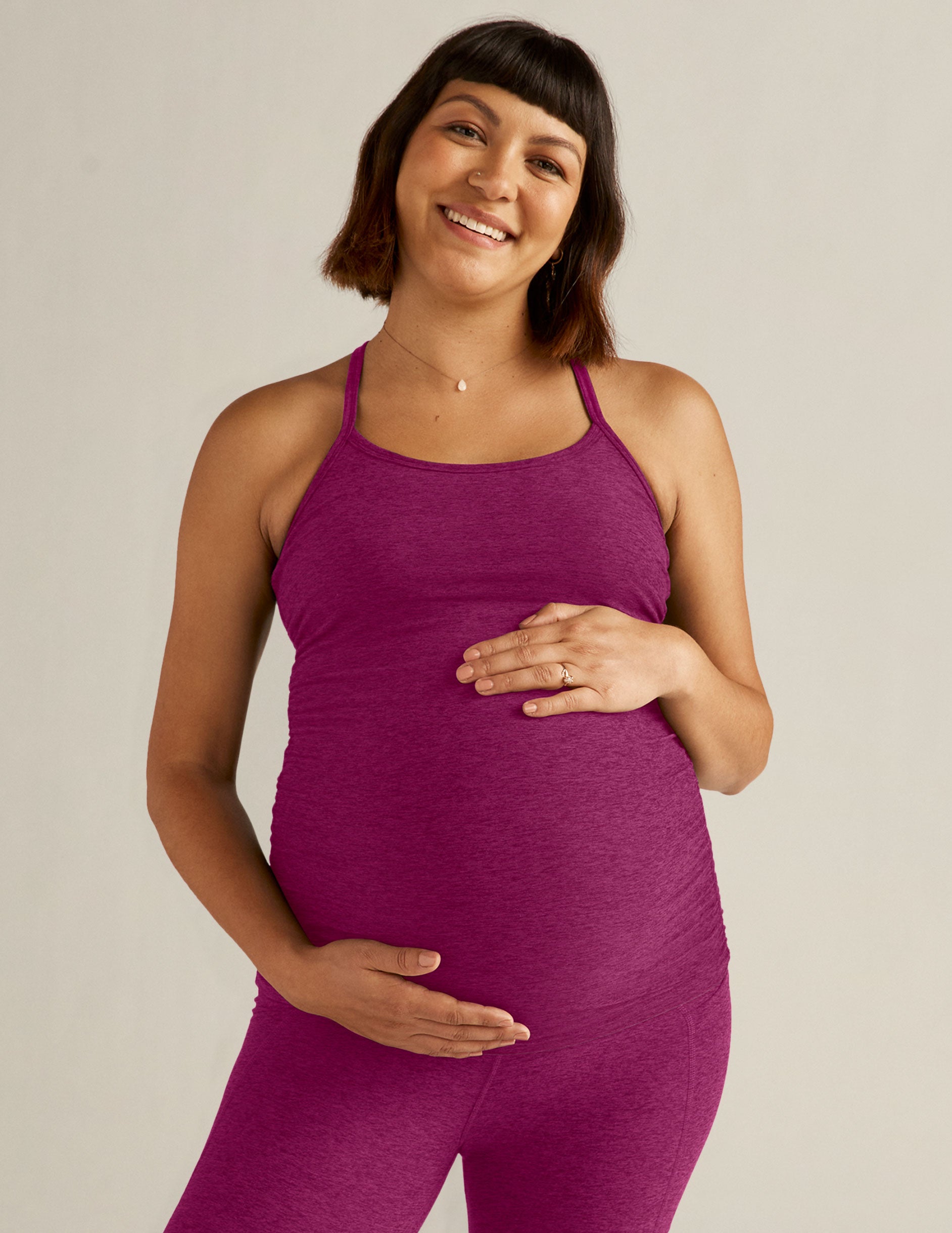 Spacedye Keep Your Cool Maternity Slim Racerback Tank