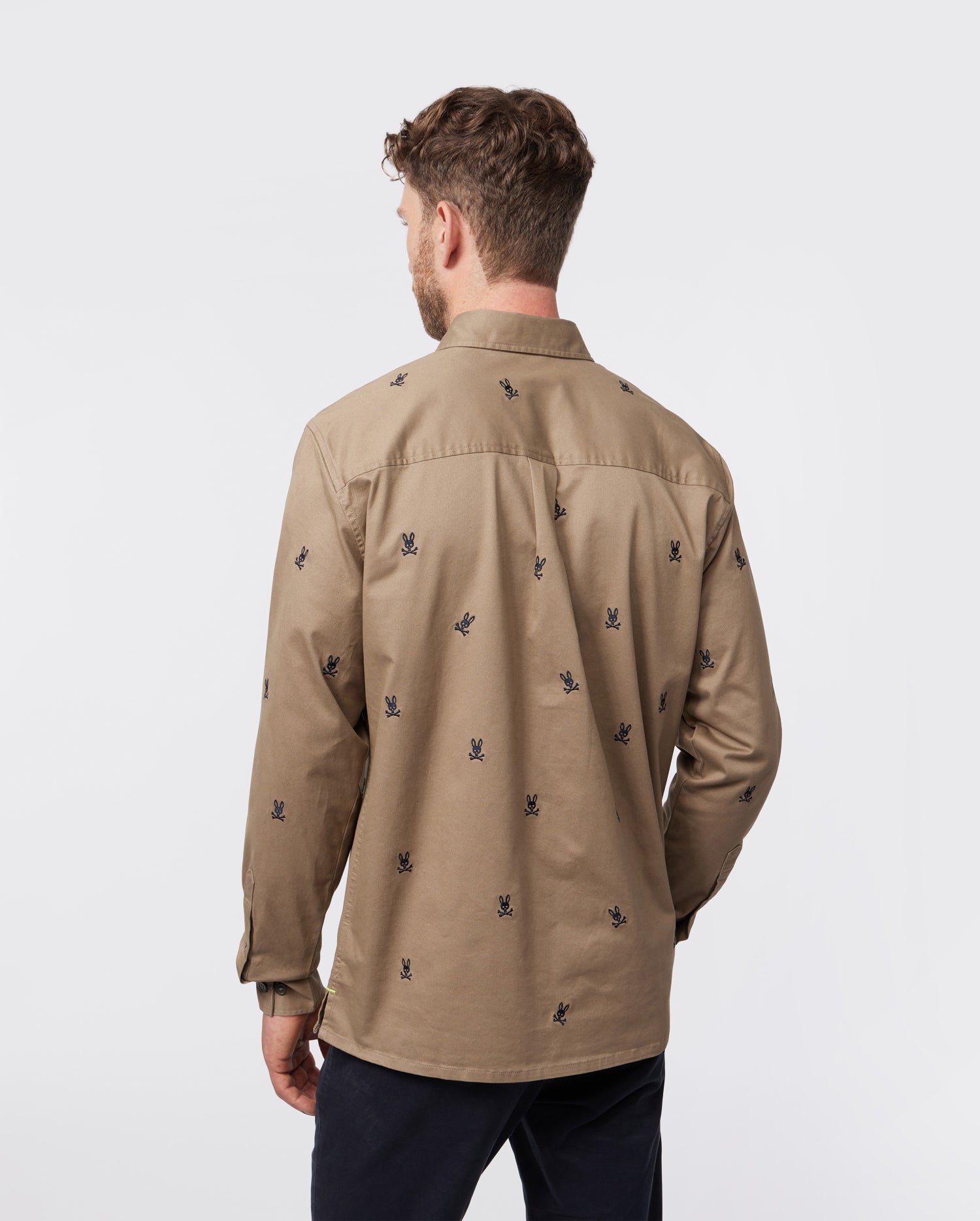 MENS BROADVIEW EMBROIDERED BUNNY LONG SLEEVE SHIRT - B6C569Z1SH