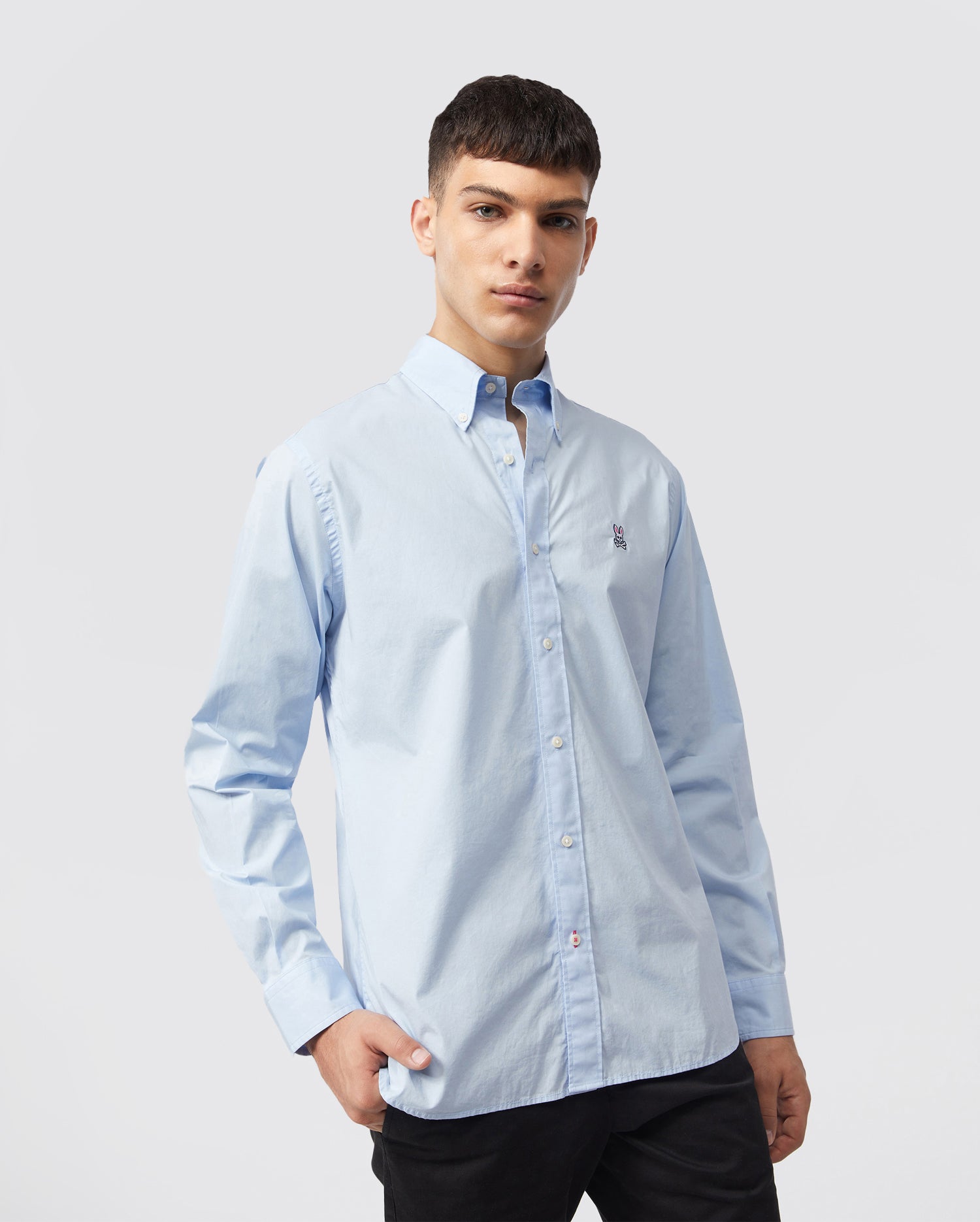 MENS CLASSIC POPLIN LONG SLEEVE SHIRT - B6C911S1PC
