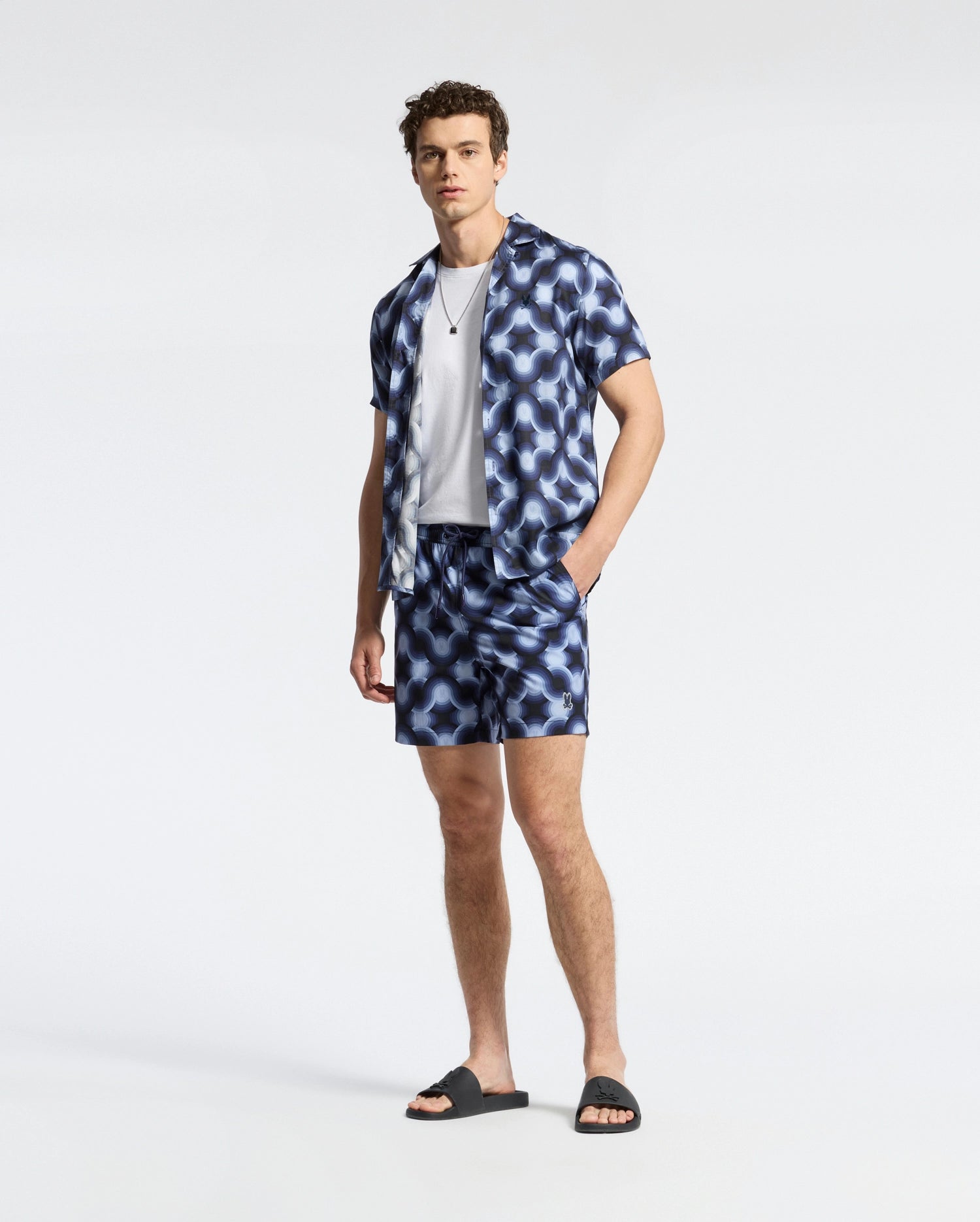 MENS PAROS PRINTED SWIM TRUNK - B6W450F200