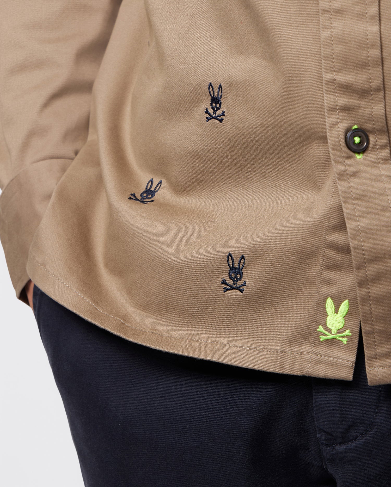MENS BROADVIEW EMBROIDERED BUNNY LONG SLEEVE SHIRT - B6C569Z1SH