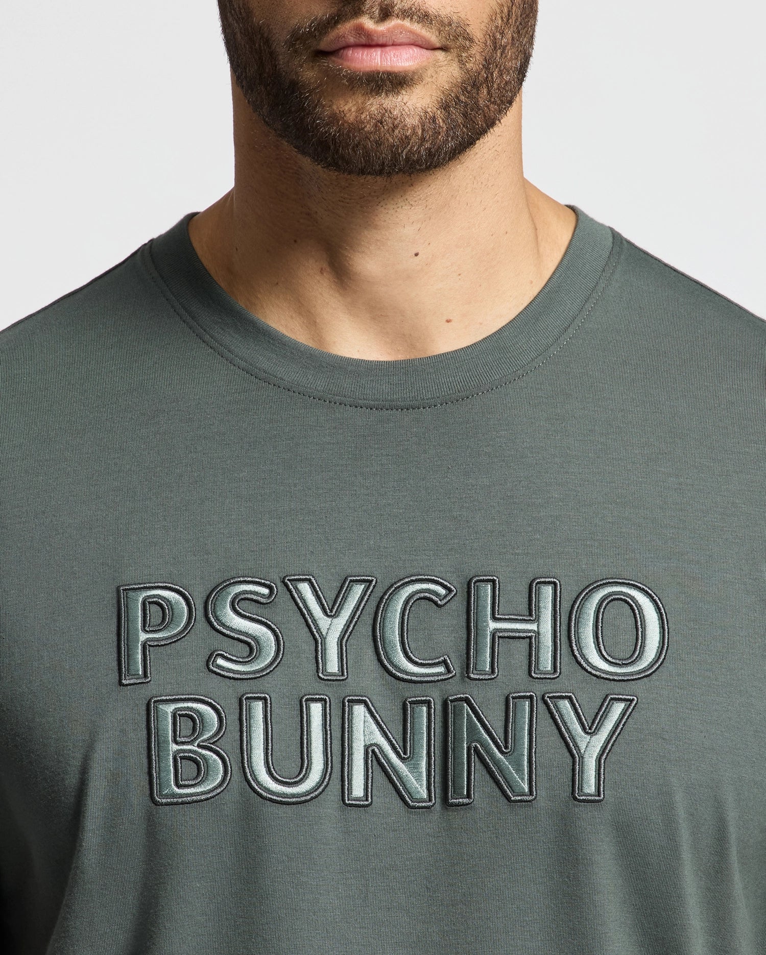 MENS PIERCE EMBROIDERED GRAPHIC TEE - B6U116E200