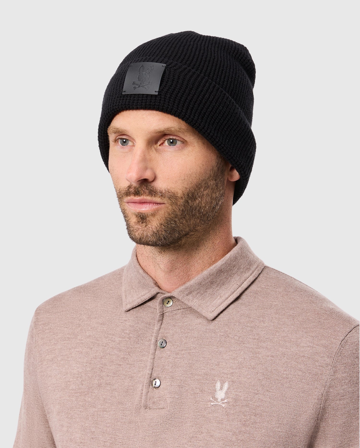 MENS WAFFLE BEANIE - B6A873D200