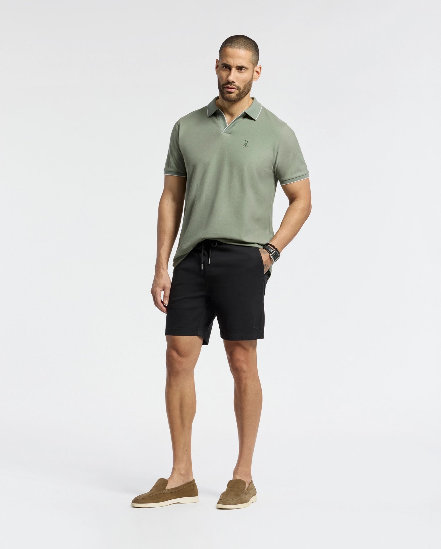 MENS EAST HILLS JOHNNY COLLAR POLO - B6K331B200