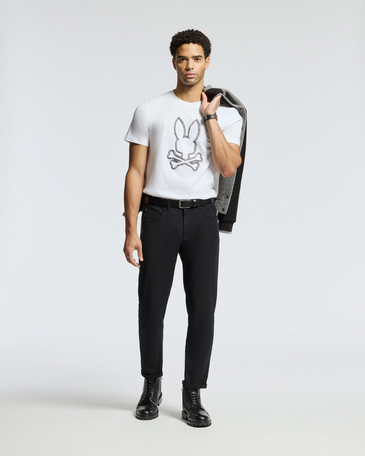 MENS MONARC FRONT BUNNY GRAPHIC TEE - B6U211E200