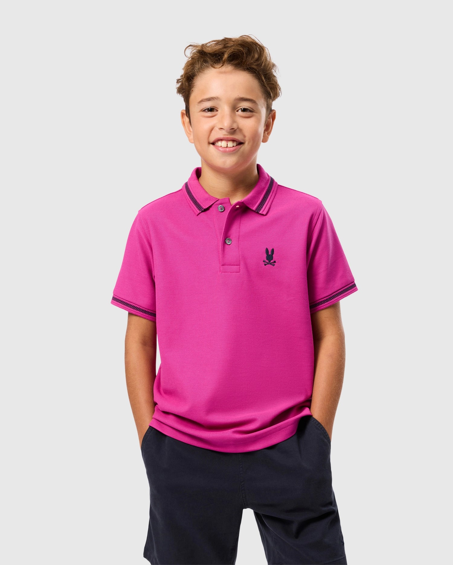 KIDS RIVIERA PIQUE POLO SHIRT - B0K640C200