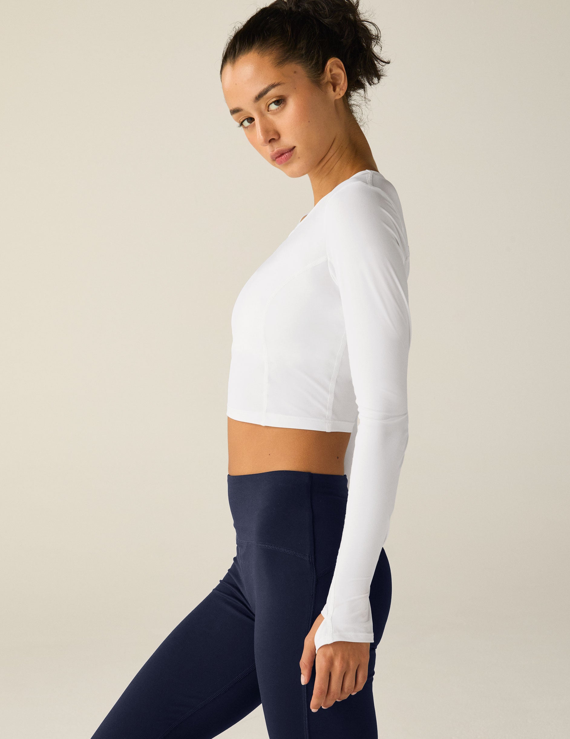 POWERBEYOND Lite Airshield Long Sleeve Cropped Top