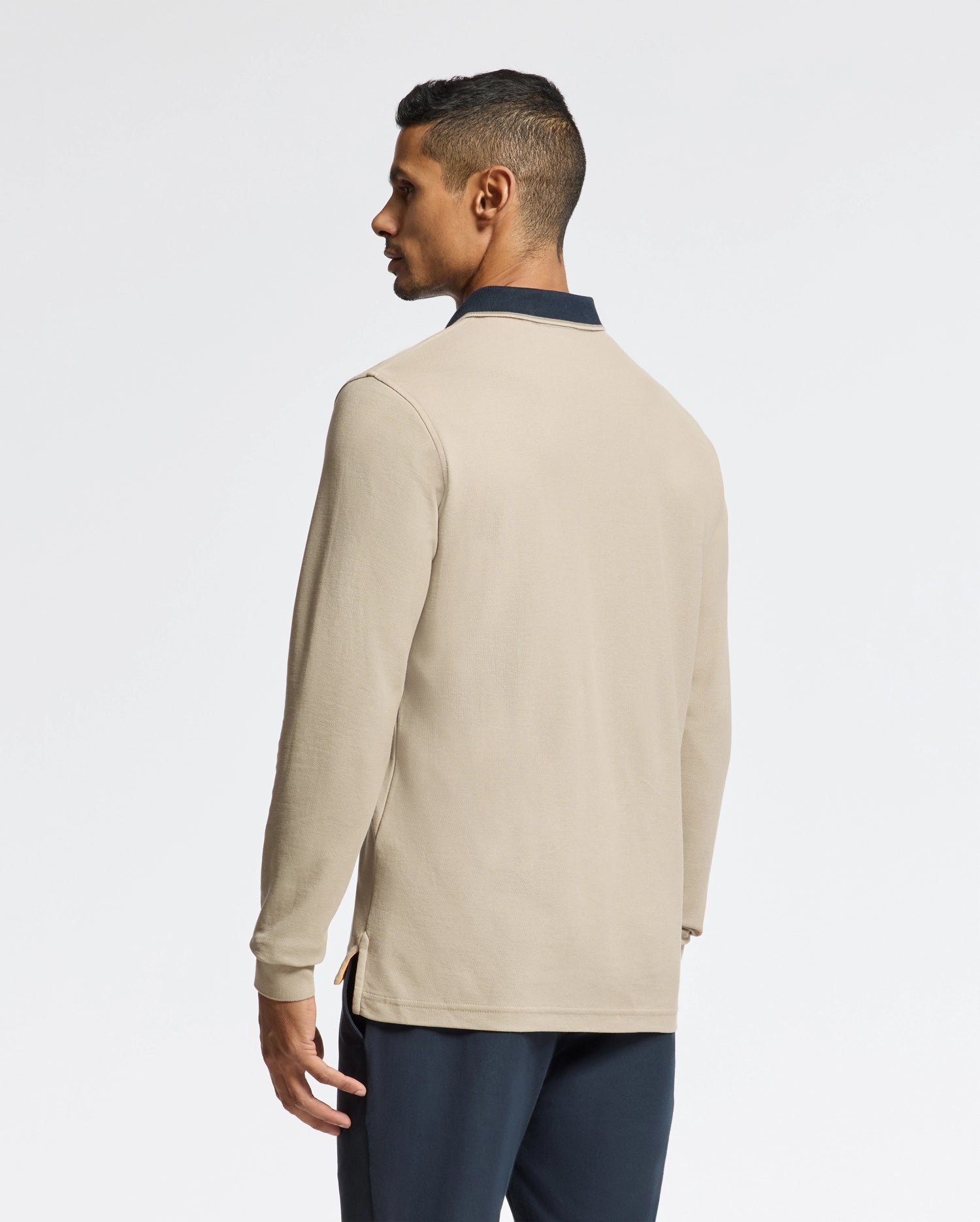 MENS KENT LONG SLEEVE PIQUE POLO - B6M935D200